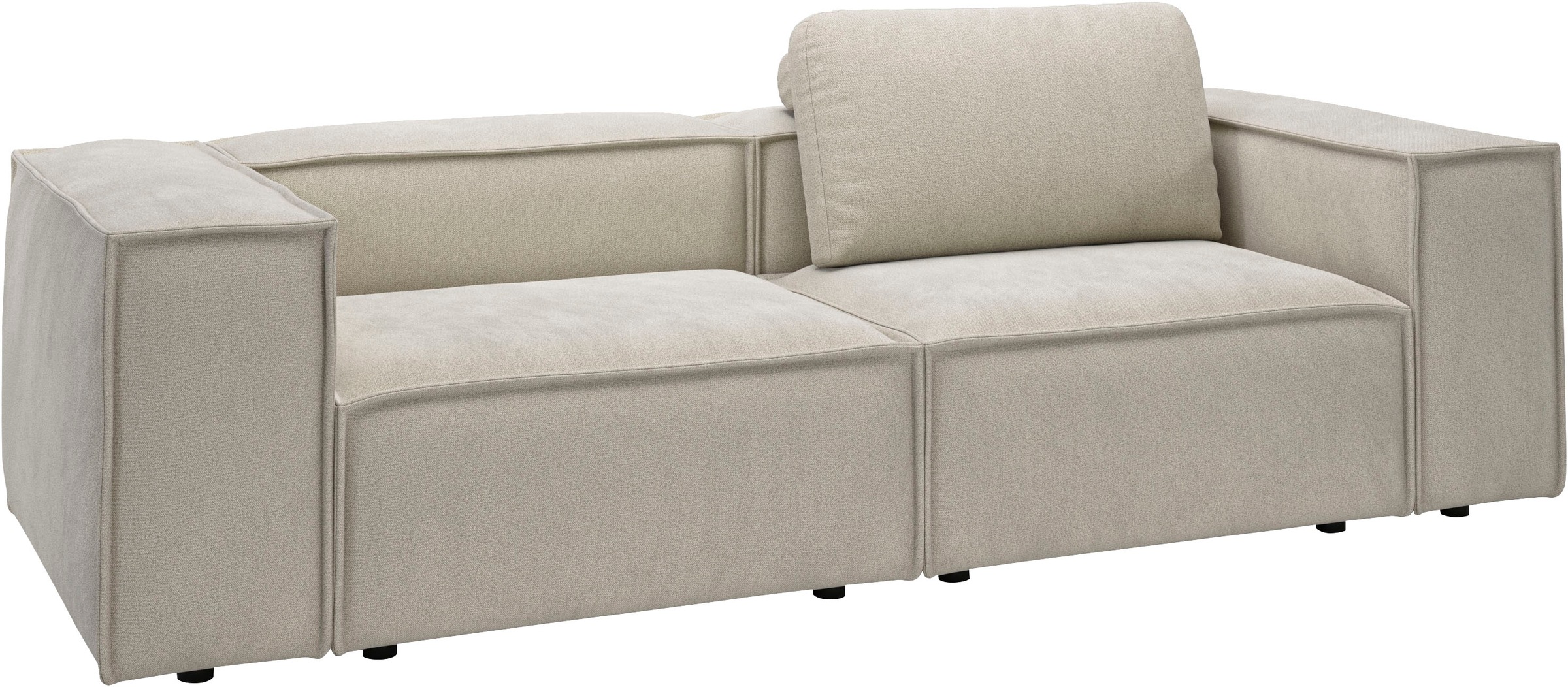 Places of Style 2-Sitzer »Watertown, modernes Sofa 246 cm breit, auch in Feincord«, stilvolles Sofa für 2 Personen mit extra breiter Sitzfläche