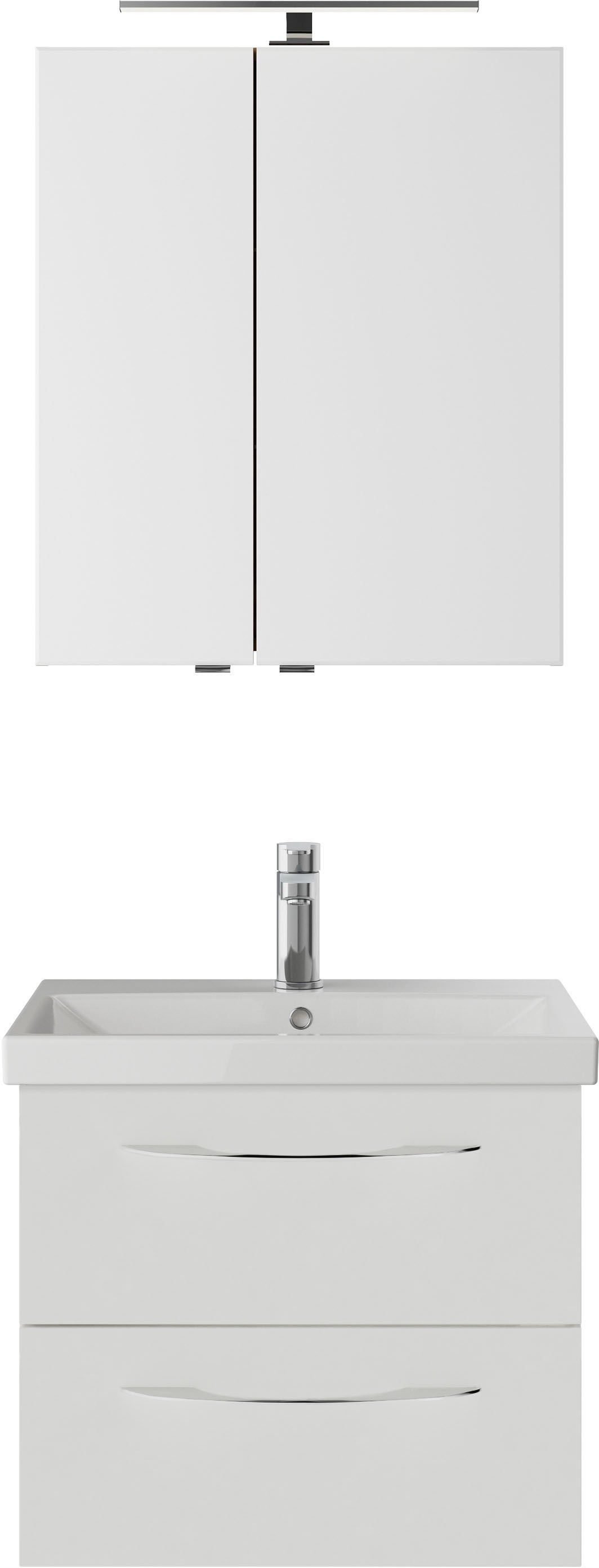 Saphir Badmöbel-Set "Serie 4035 2-teilig, Keramikwaschtisch mit LED-Spiegel günstig online kaufen