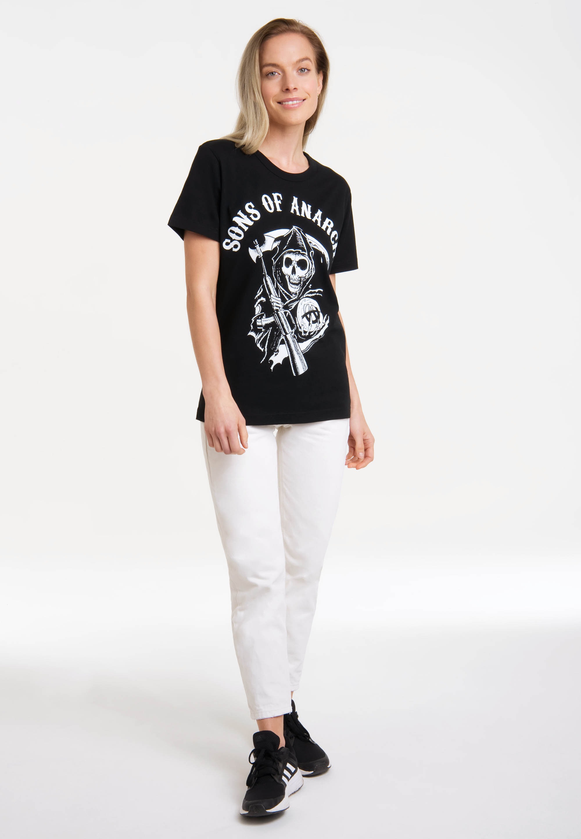 LOGOSHIRT T-Shirt »Sons Of Anarchy Logo«, mit lizenziertem Print