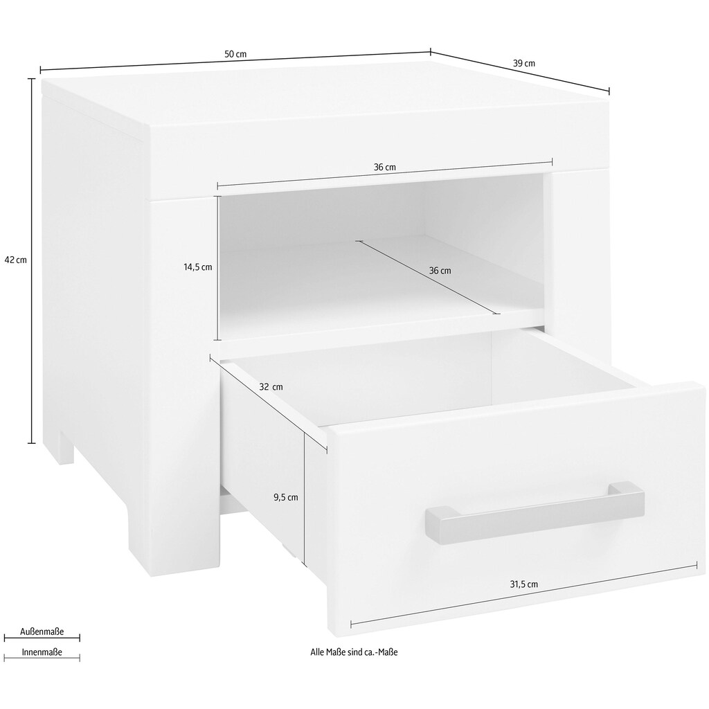 INOSIGN Nachttisch »Style«, Breite 50 cm