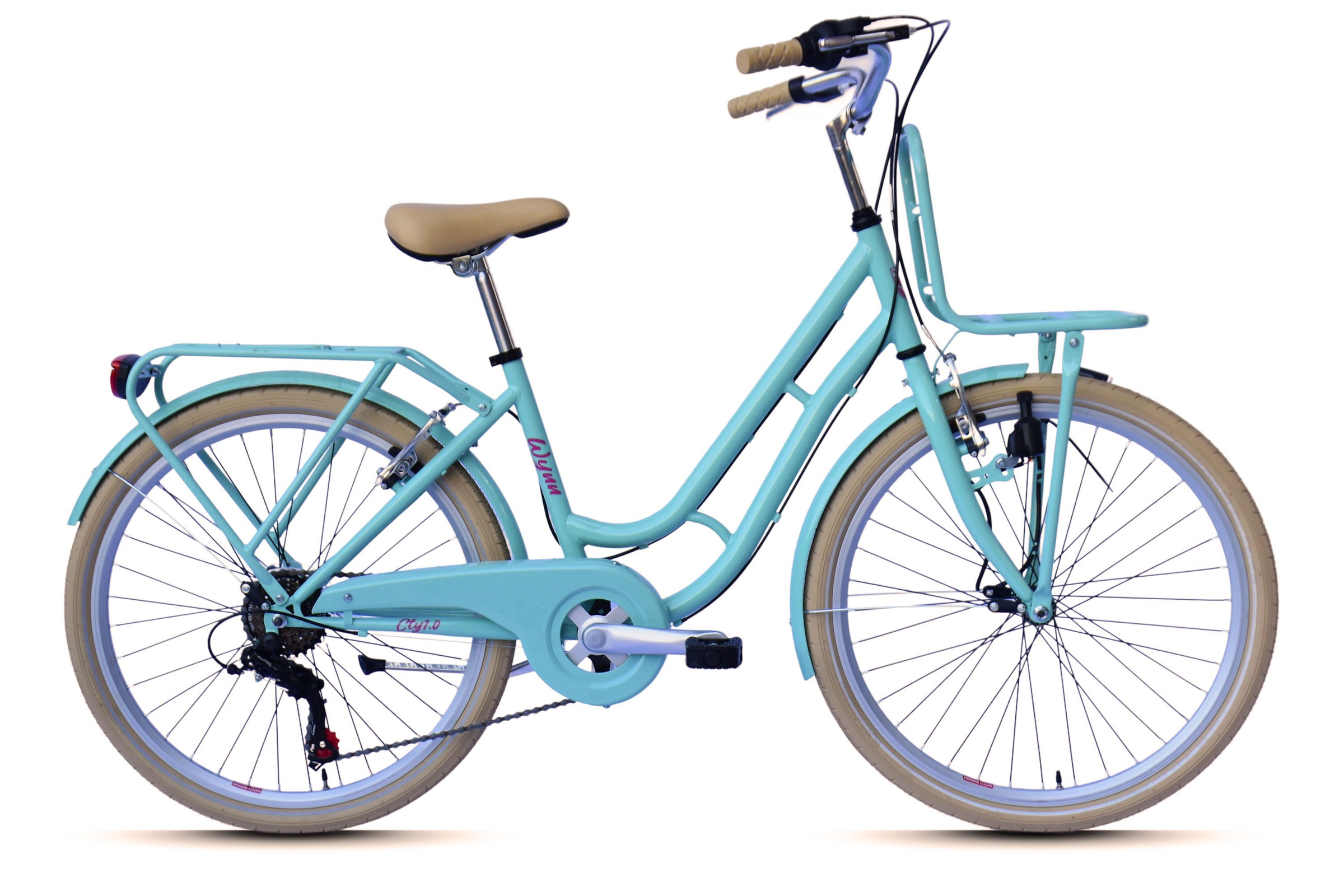 WYNN Kinderfahrrad "Kinderfahrrad 24 Zoll Shimano Tourney 6 Gang V-Brake Kinder KID1.0" 6 Gang Shimano Tourney Schaltwerk Kettenschaltung