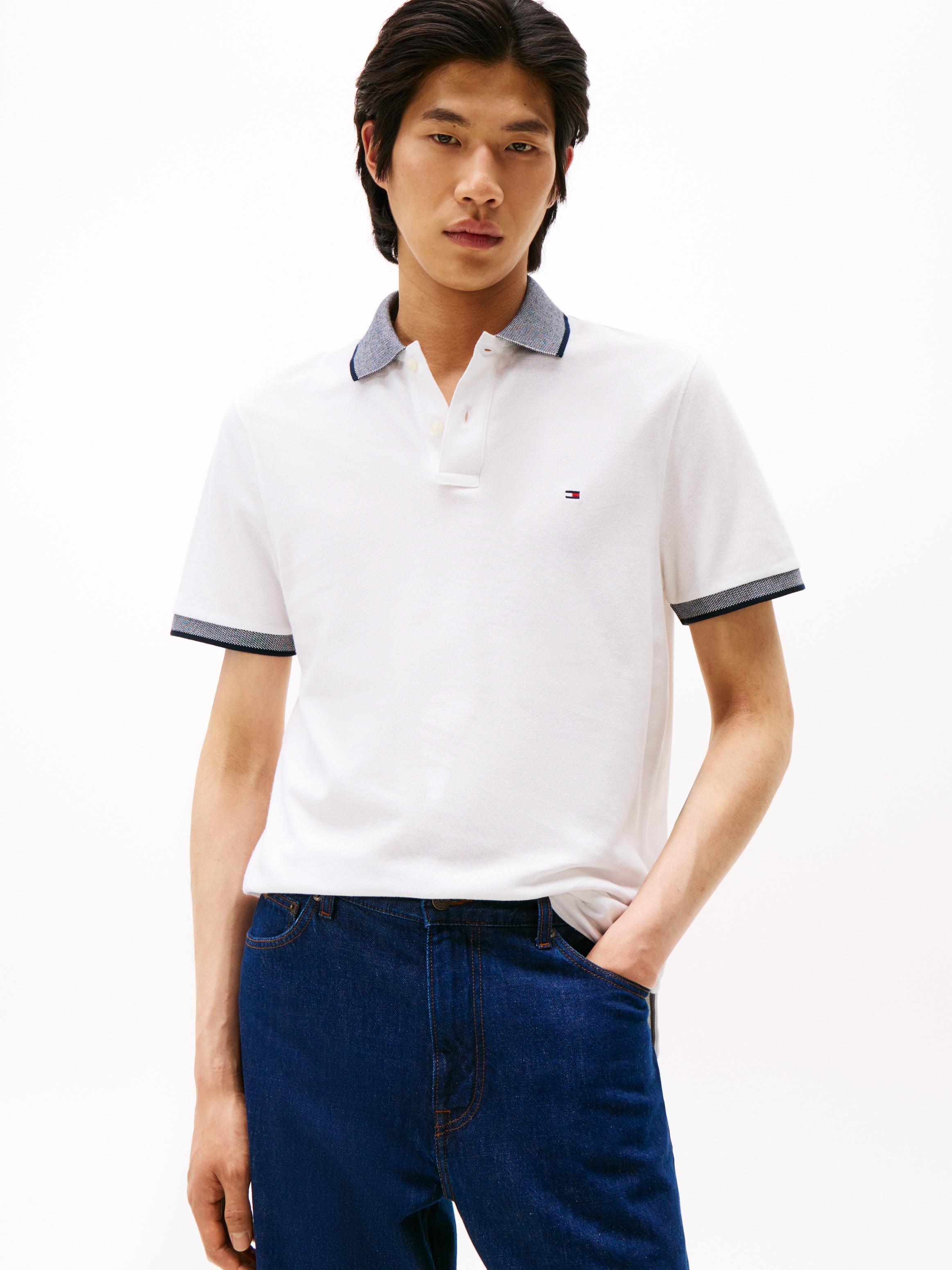 Tommy Hilfiger Poloshirt "LINEN PIQUE REGULAR" günstig online kaufen