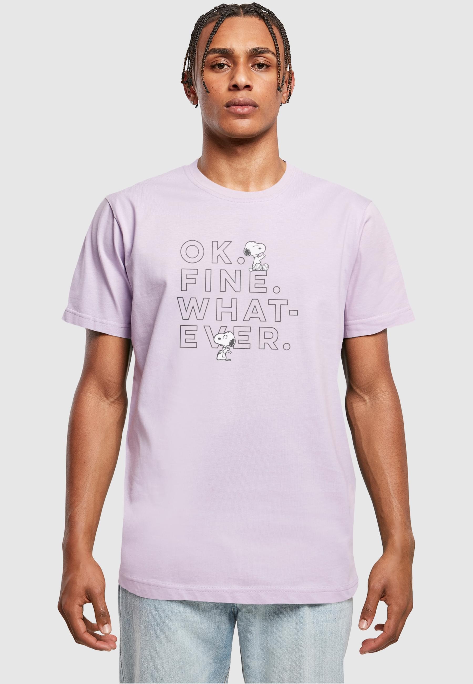 Merchcode T-Shirt »Merchcode Herren Peanuts - Ok Fine Whatever T-Shirt Round Neck«, (1 tlg.)