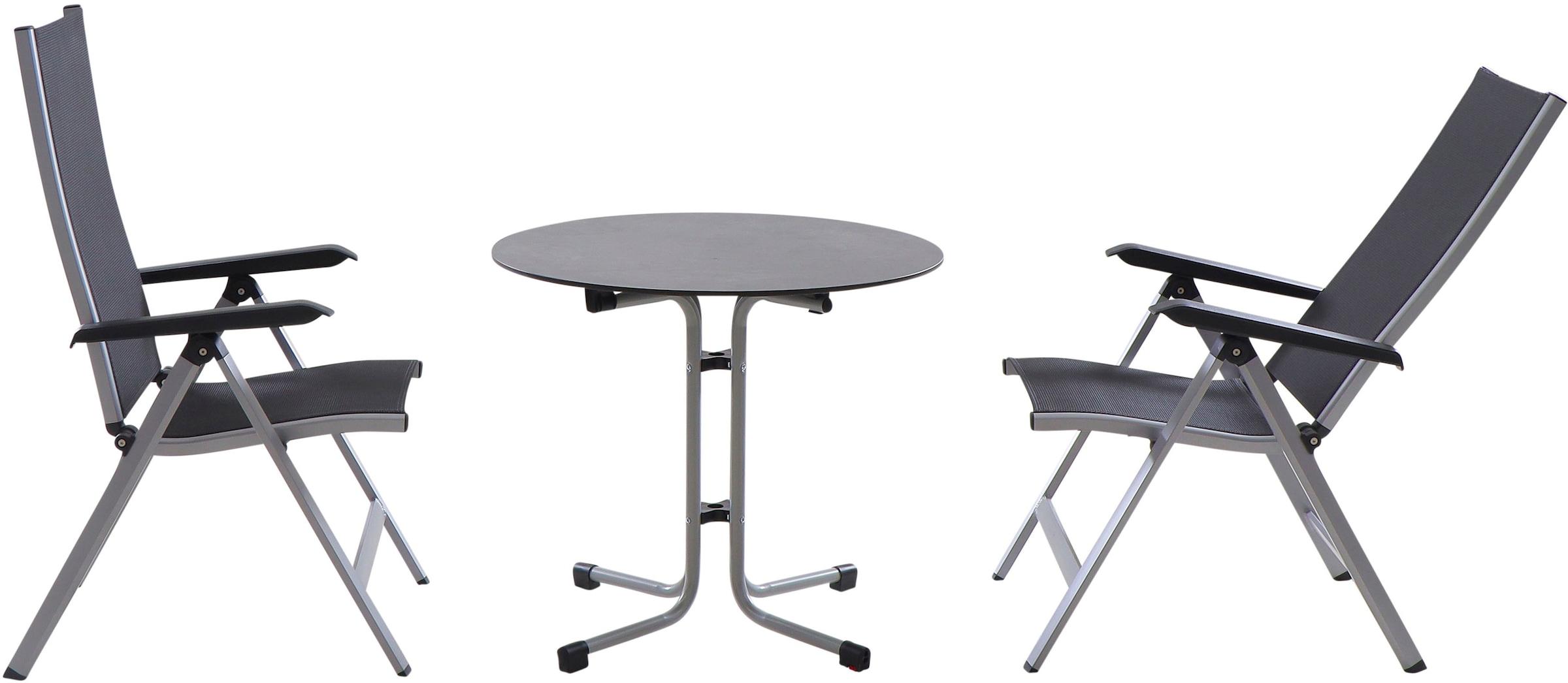 Siena Garden Balkonset »Tesoro / Sola«, (Set, 3 tlg.), bestehend aus 2 Sesseln und 1 Tisch