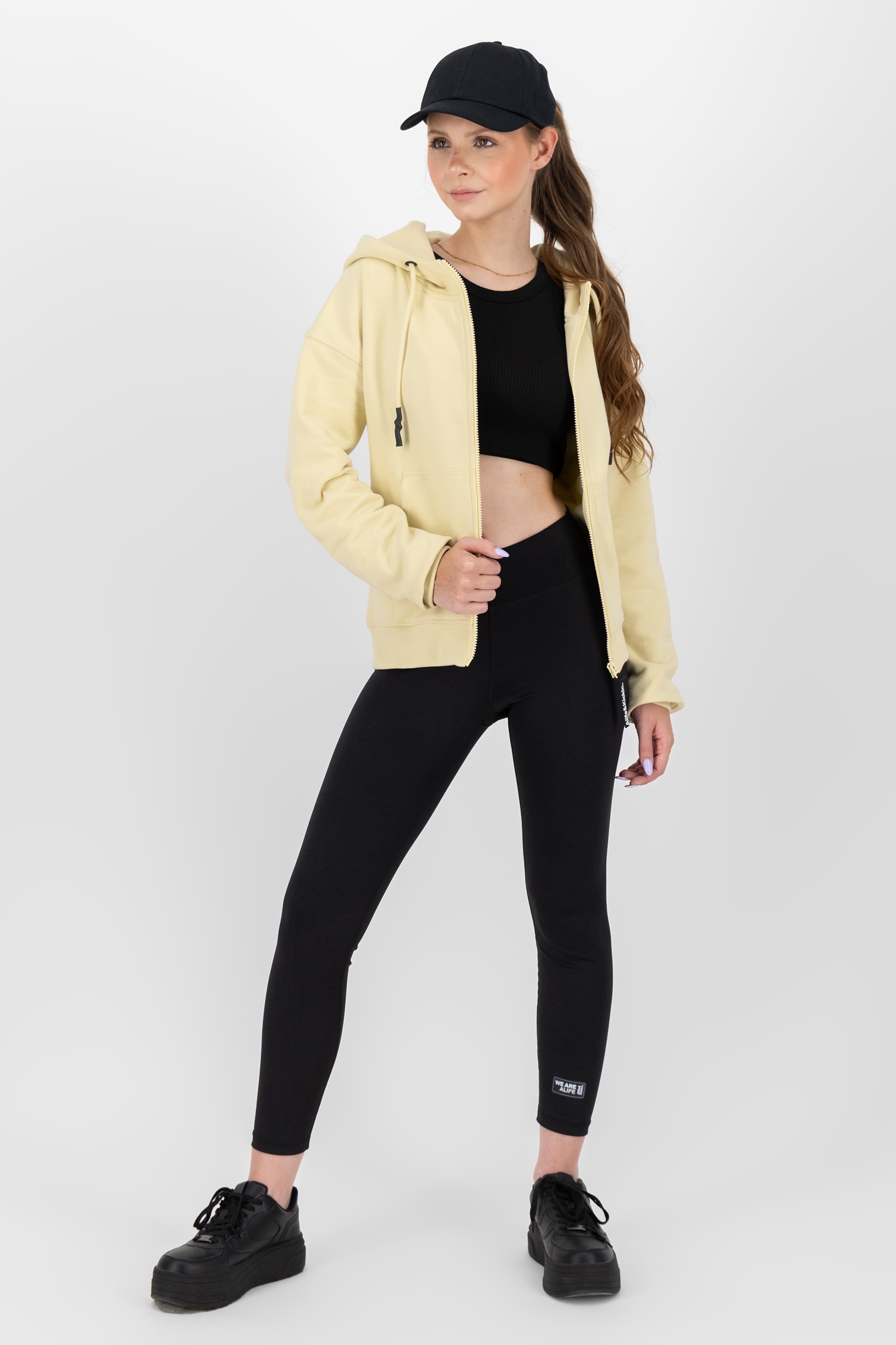 Alife & Kickin Kapuzensweatjacke »Damen TwiggyAK A«, Basic Hoodie Kapuzenpullover, Sweatshirt mit Kapuze