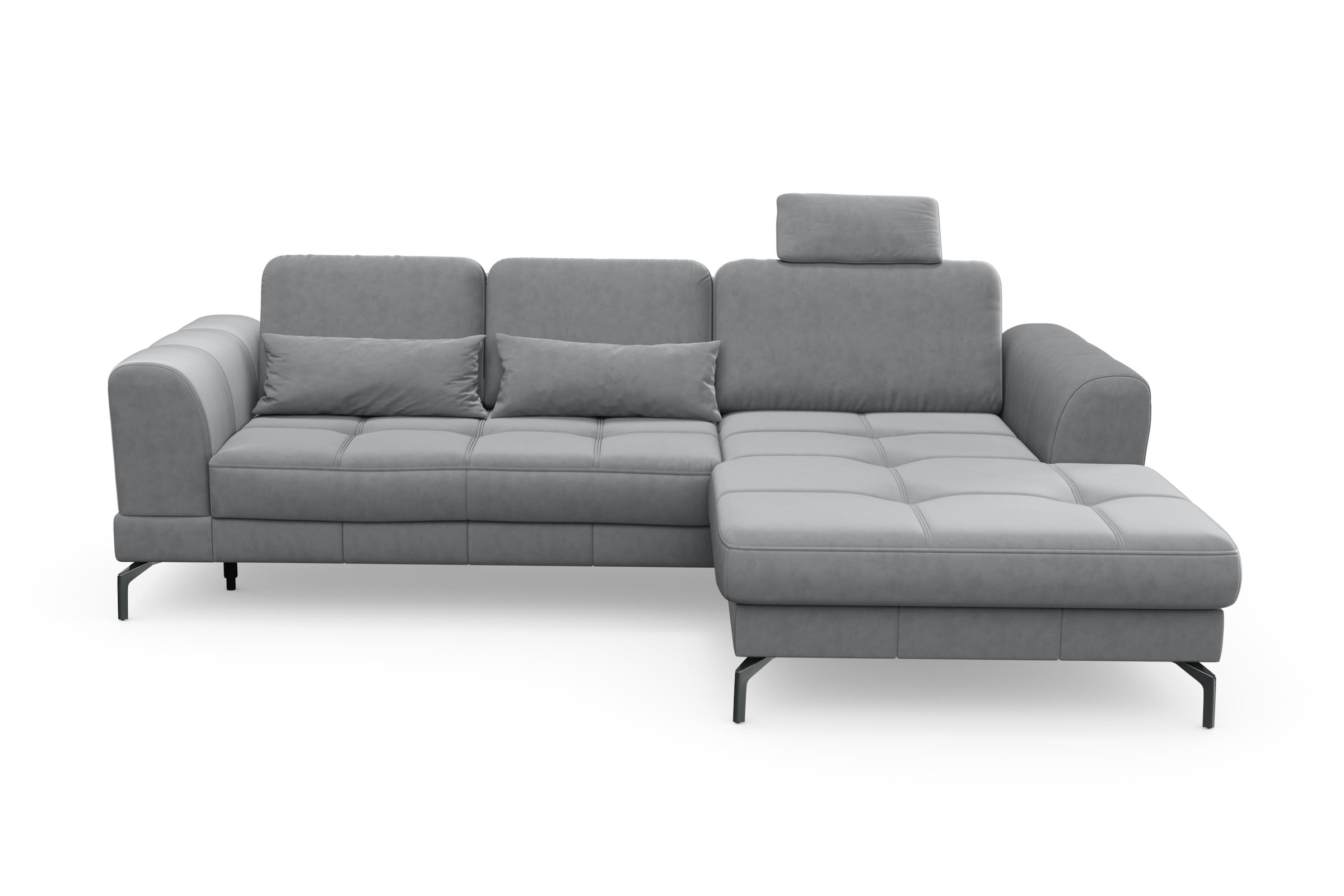 sit&more Ecksofa »Bendigo L-Form« inklusive Sitztiefenverstellung, Bodenfreiheit 15 cm, 2 Fußfarben