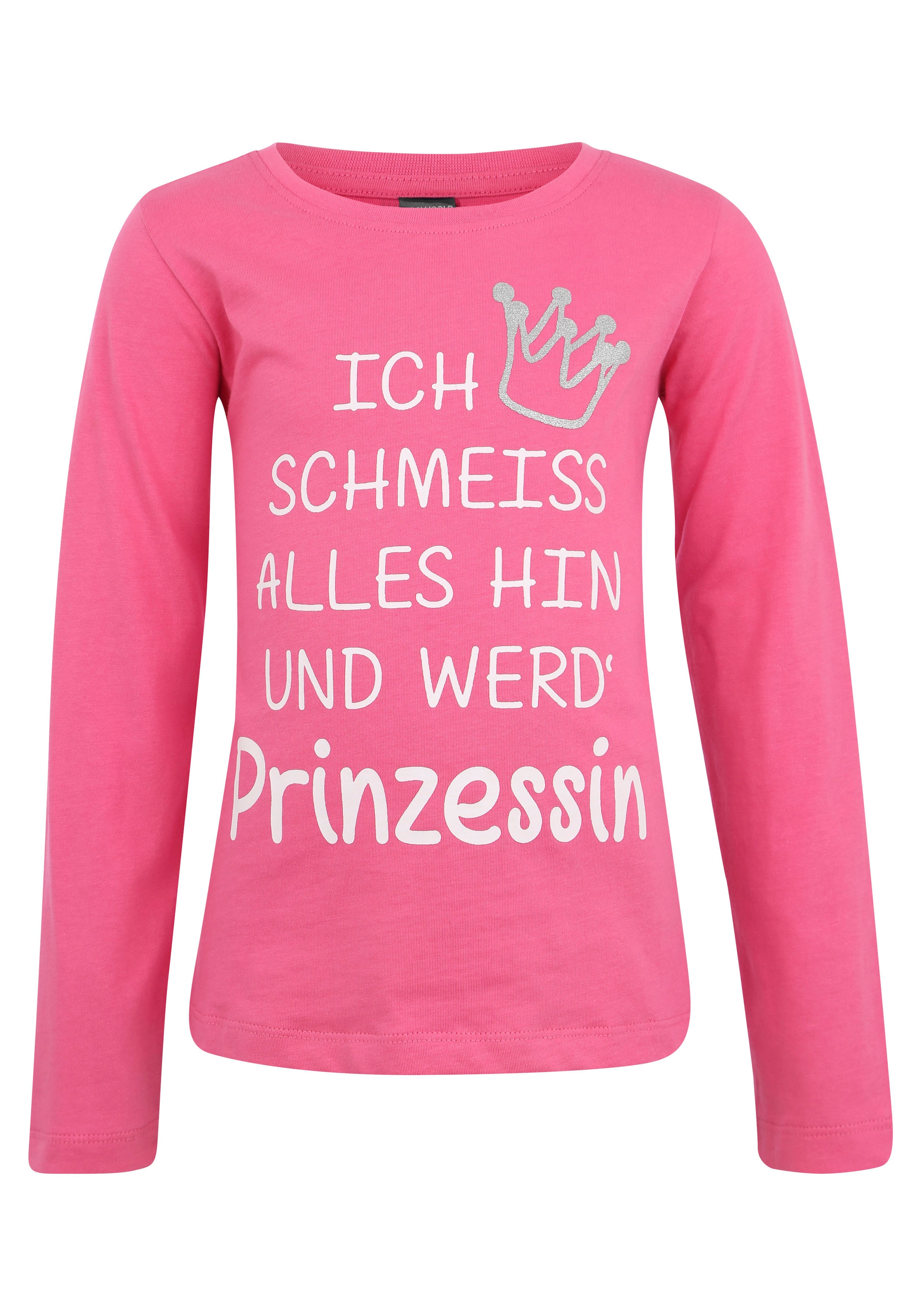 »Prinzessin« mit Schöner BAUR Arizona Langarmshirt Glitzer Druck |