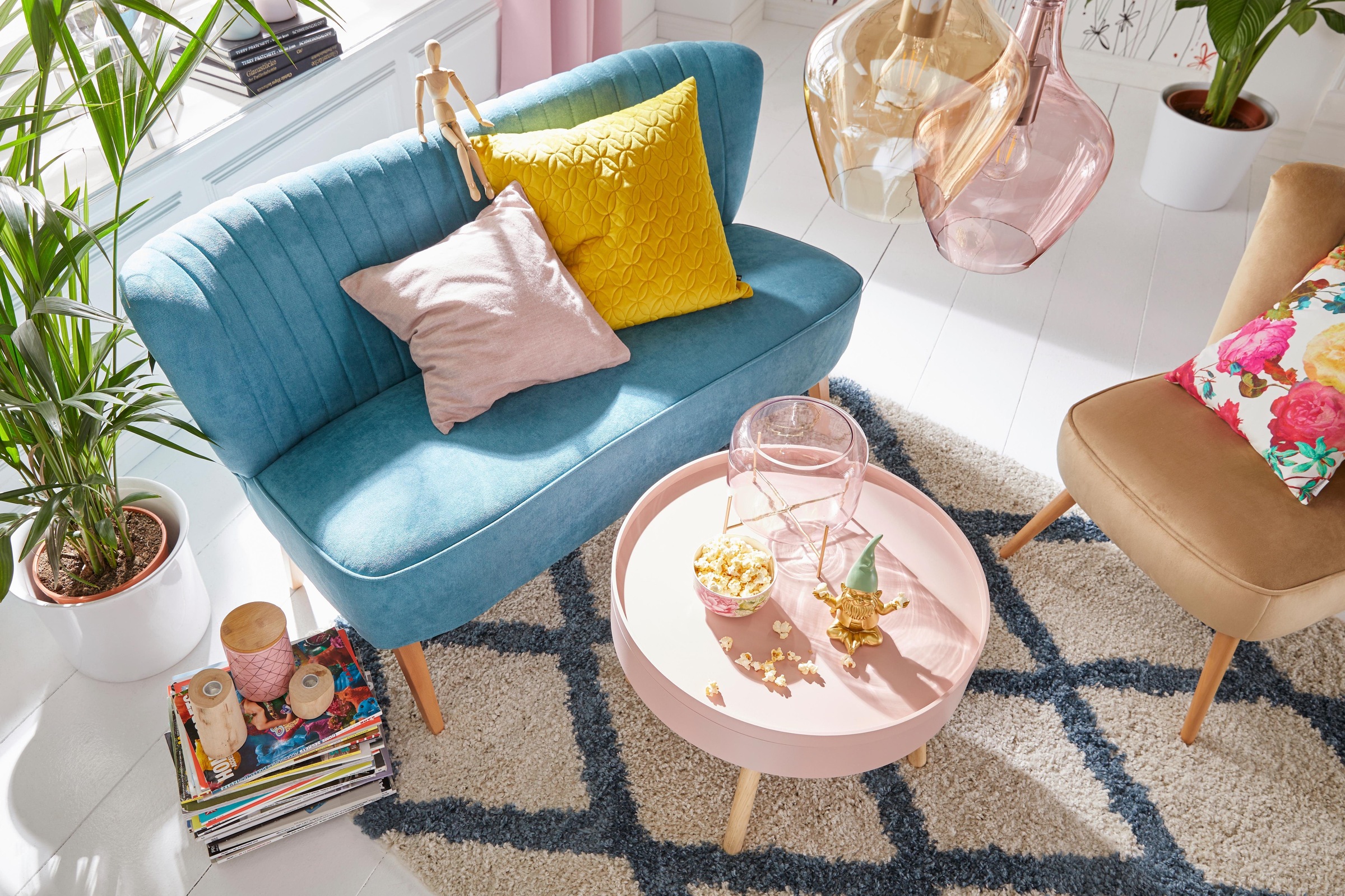 Thumbnail - Home affaire 2-Sitzer "Campi" bequemes Küchensofa, frei im Raum stellbar