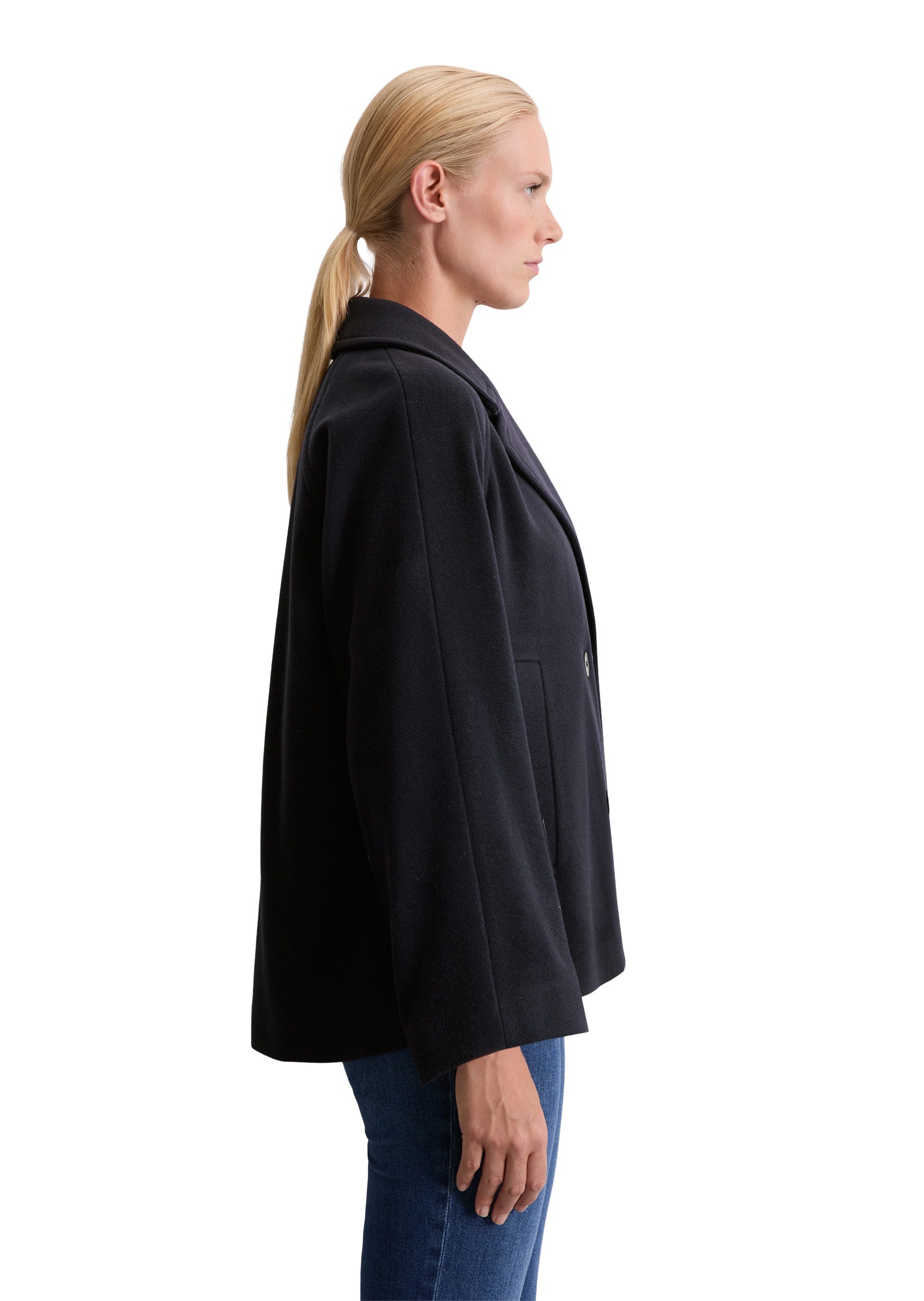 Marc OPolo Outdoorjacke "aus Wolle-Mix", ohne Kapuze günstig online kaufen