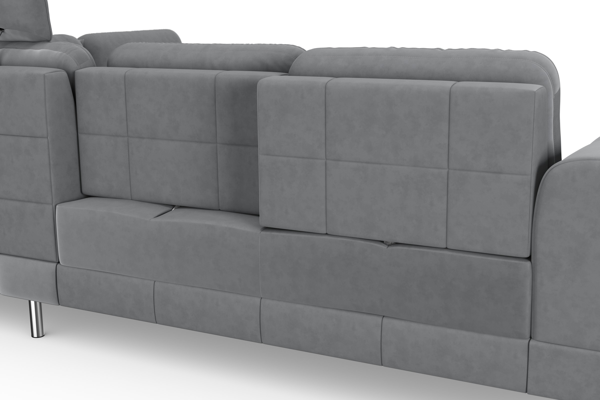 sit&more Ecksofa »Bendigo L-Form«, inklusive Sitztiefenverstellung, Bodenfreiheit 12 cm, in 2 Fußfarben