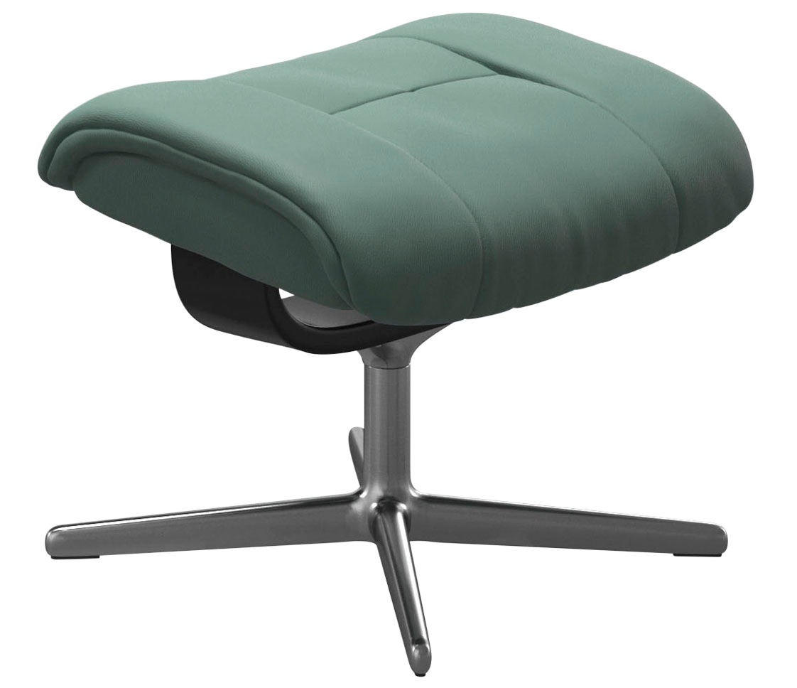 Stressless Fußhocker "Mayfair", mit Cross Base, Größe S, M & L, Holzakzent Schwarz