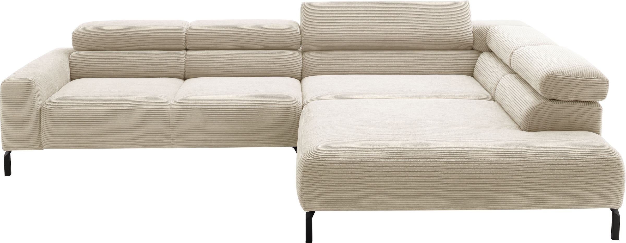 Home affaire Ecksofa "Antonelli, L-Form, inkl. Kopfteilverstellung, Breite günstig online kaufen