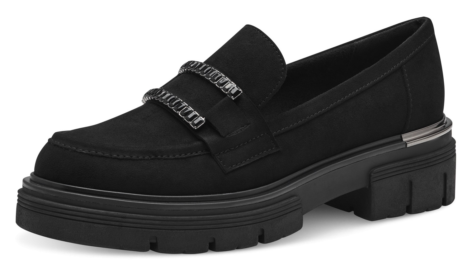 MARCO TOZZI Slipper, Chunky Loafer, Slipper in veganer Verarbeitung