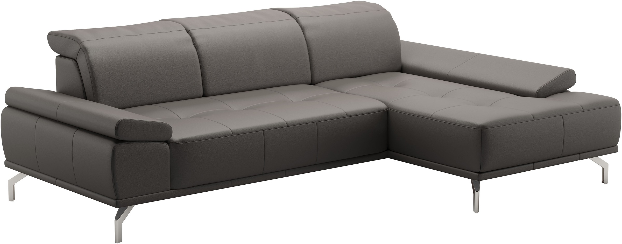 Places of Style Ecksofa »Caluna«, Inkl.Sitztiefenverstellung, wahlweise mit Kopf- und Armteilverstellung