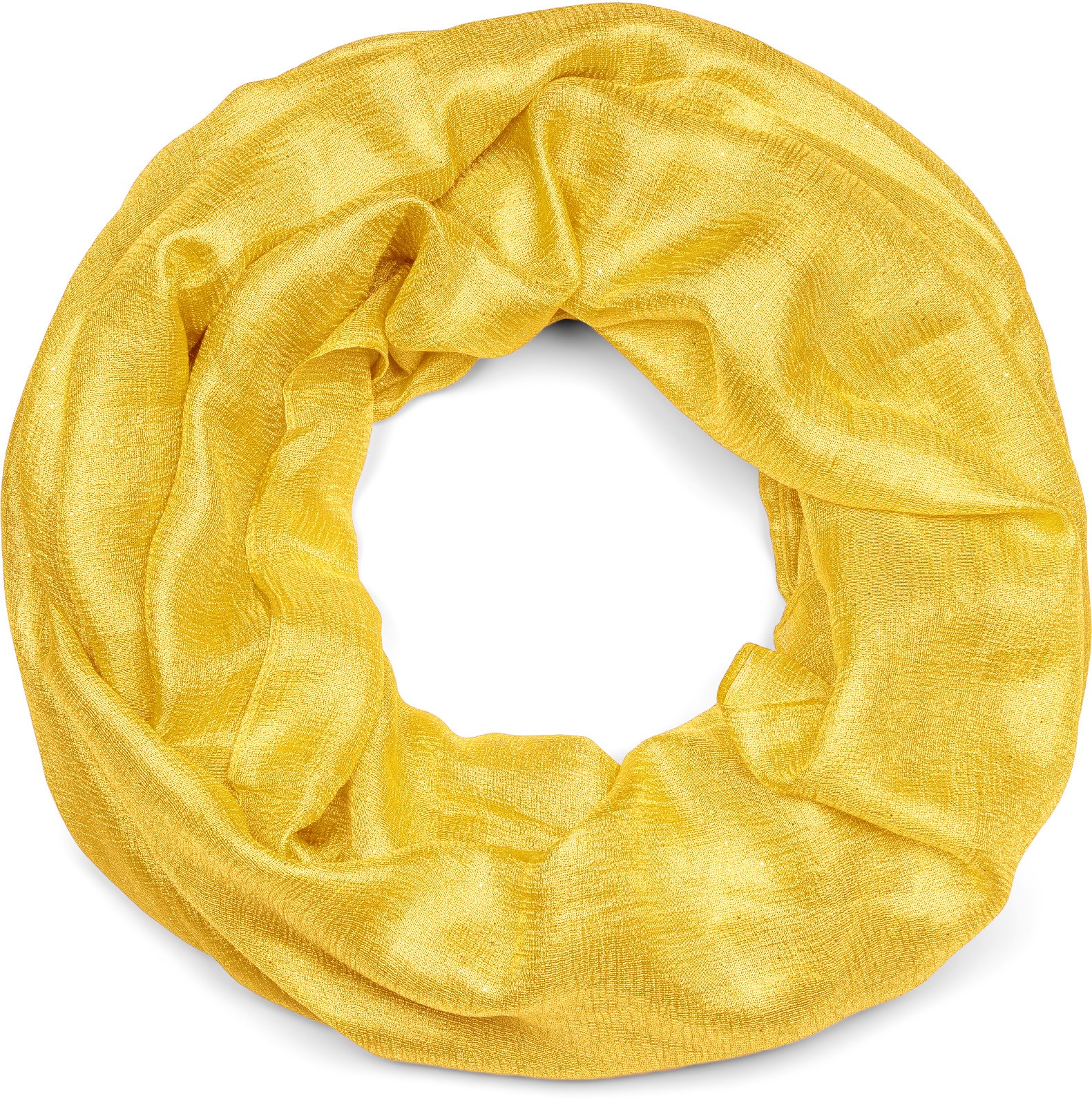 styleBREAKER Loop "Seidiger Einfarbiger Loop Glitzer" 1 Stk.