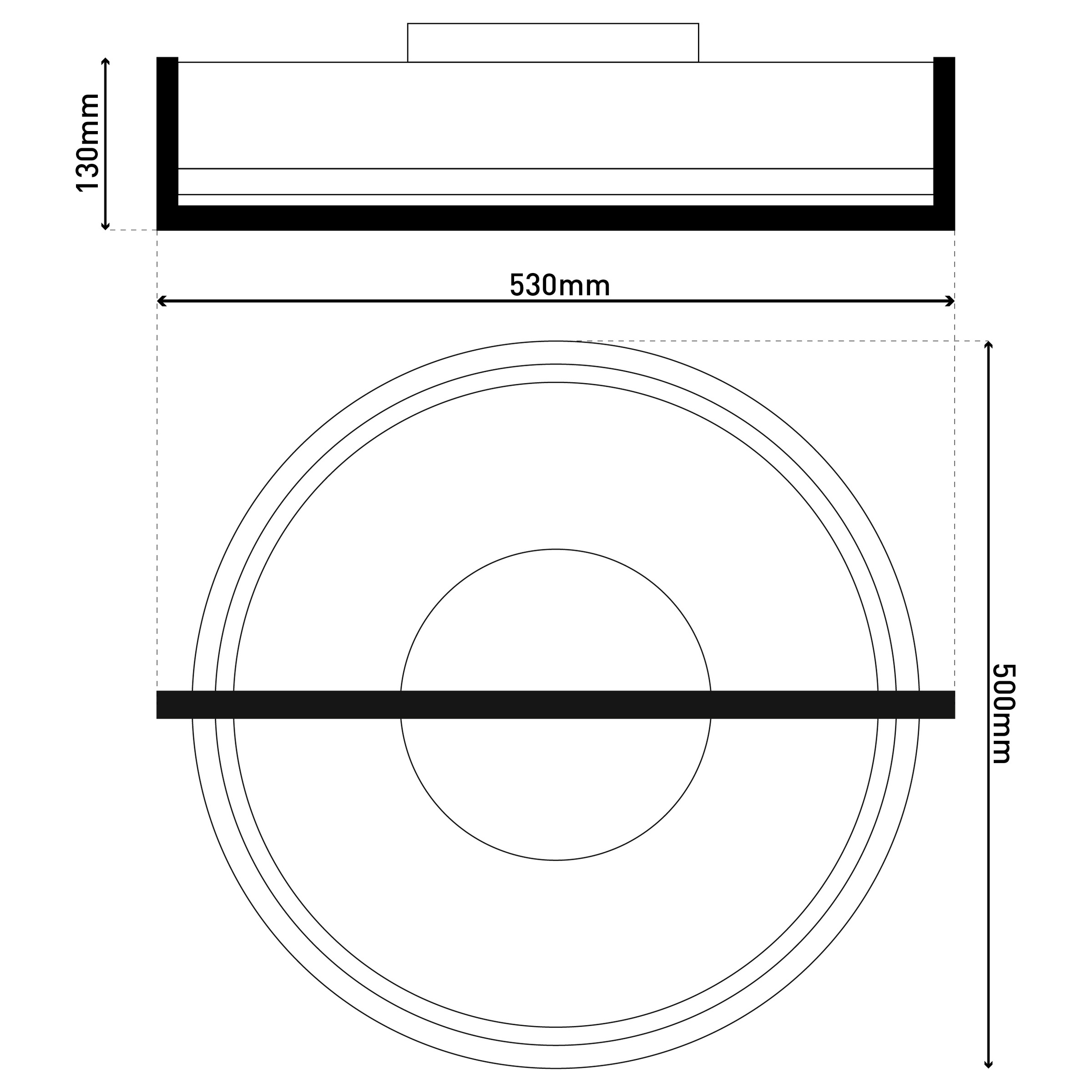 näve LED Deckenleuchte »Yvaris« LED-Modul 1 Stk. warmweiß - kaltweiß dimmbar per Fernbedienung, Memory, Nachtlicht, CCT, Kristallelemente