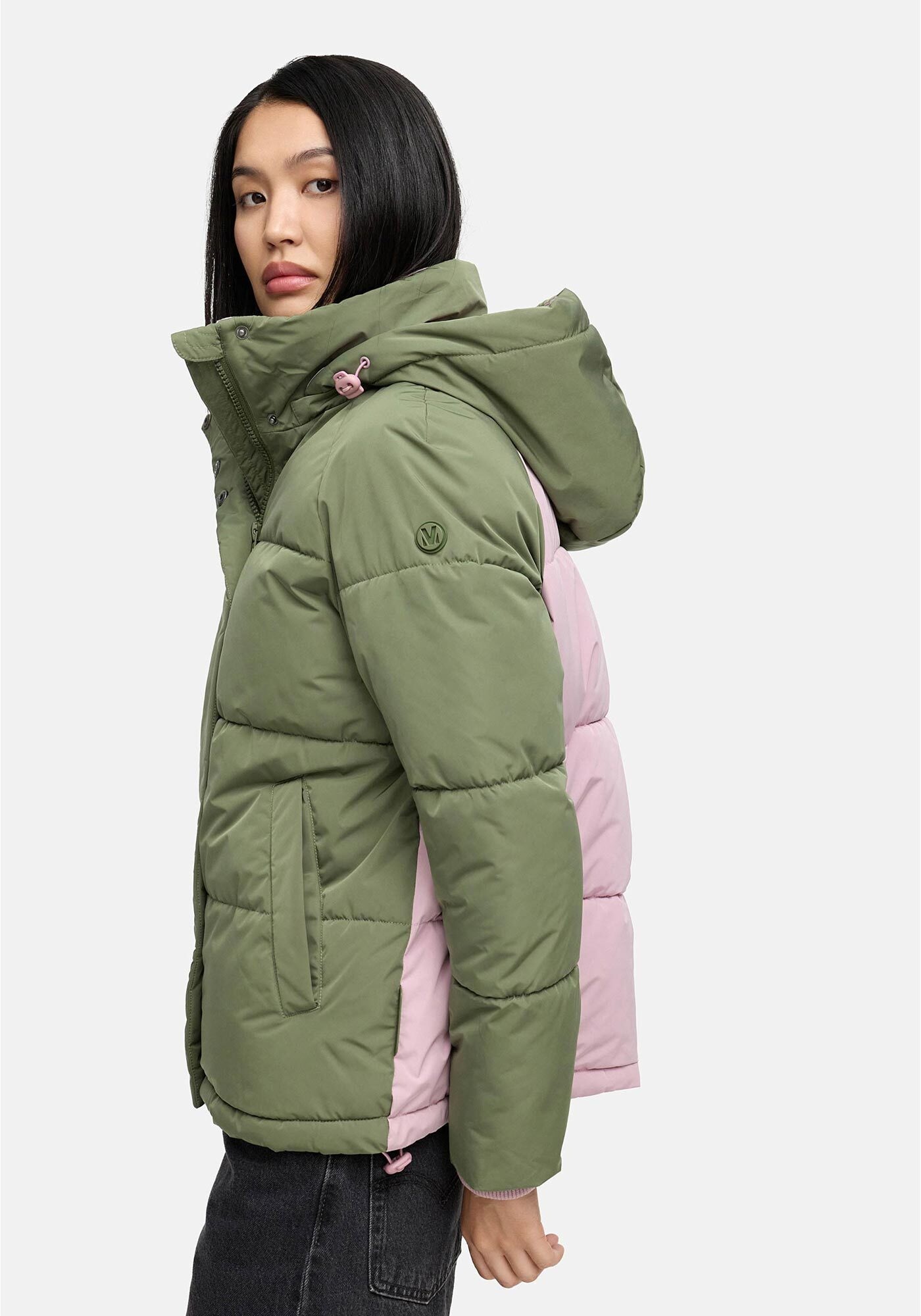 Marikoo Winterjacke "Omariaa" mit abnehmbarer Kapuze und hochschließendem K günstig online kaufen