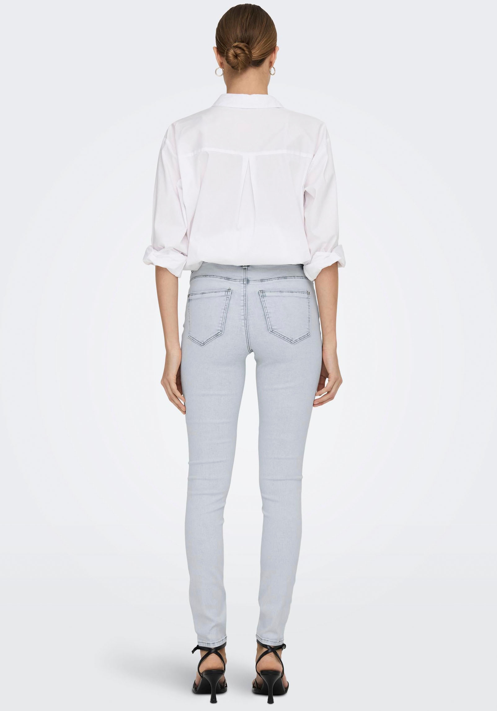 ONLY Skinny-fit-Jeans »ONLWAUW MID SKINNY DEST BJ692«