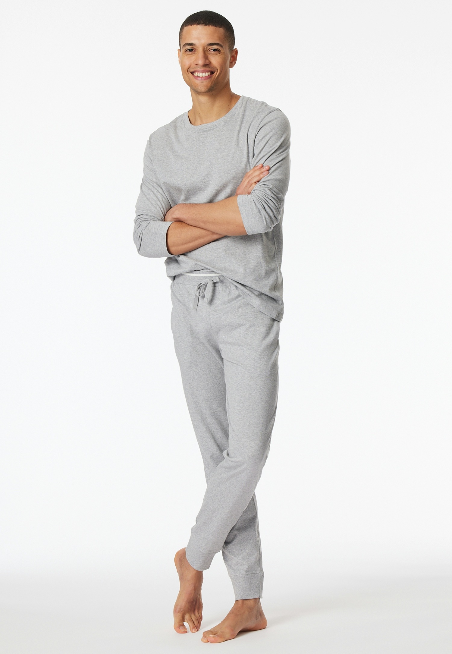 Schiesser Pyjamahose »Mix+Relax«  Reine Baumwolle, seitliche Taschen, Bindeband
