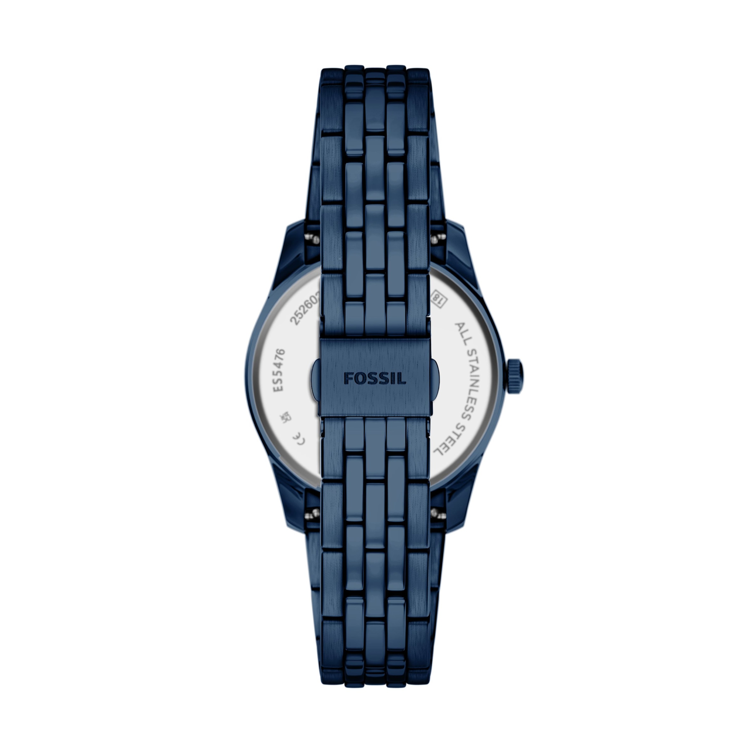 Fossil Quarzuhr »Scarlette« Armbanduhr, Damenuhr, Edelstahlarmband, analog, Tag, Wochentag