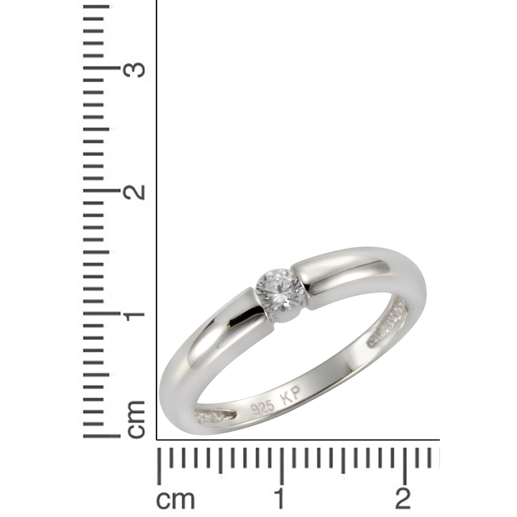 Firetti Fingerring »Schmuck Geschenk Silber 925 Damenring Verlobungsring Solitär«