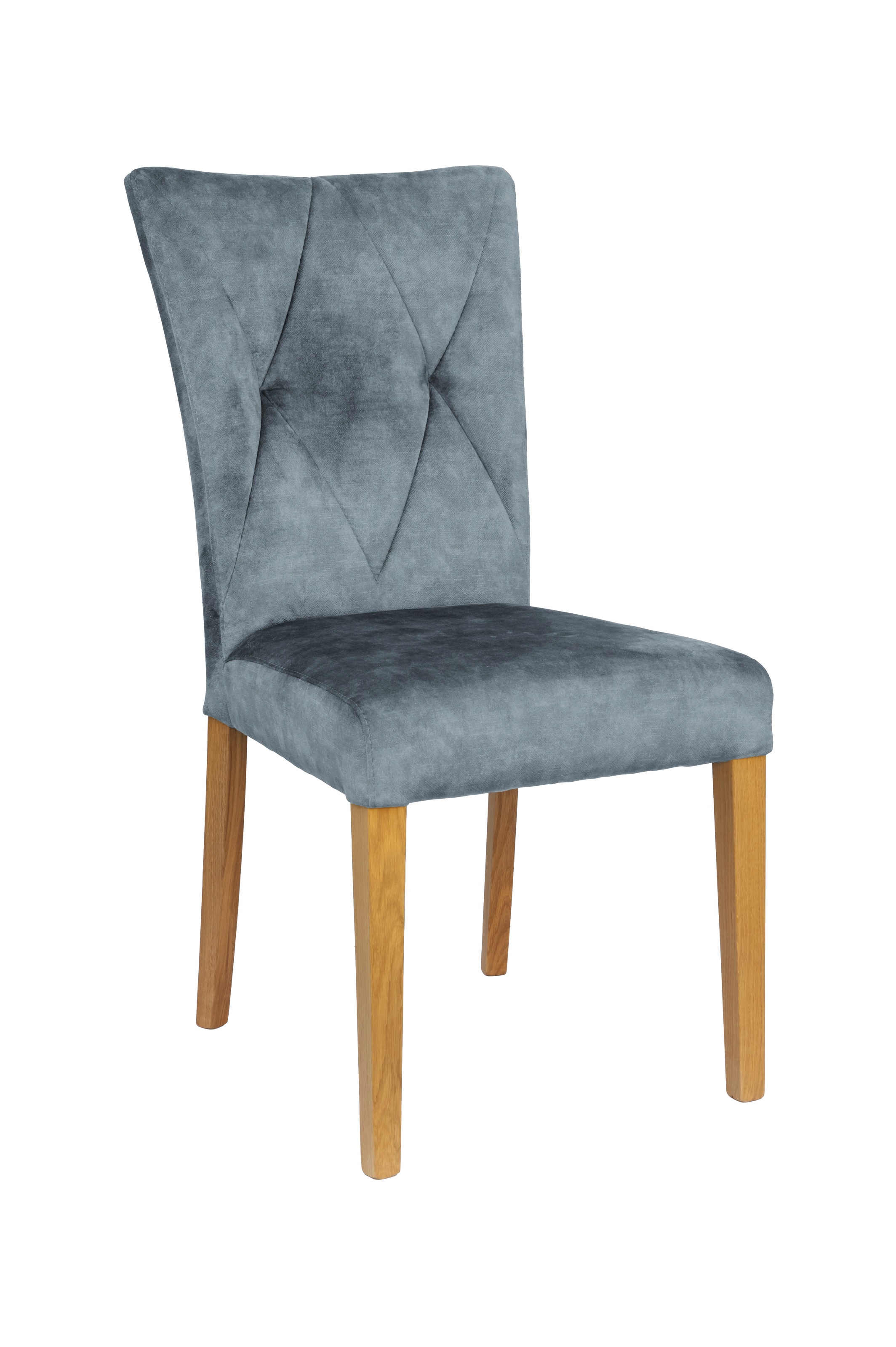 Home affaire 4-Fußstuhl "Diamond" (Set) 2 Stk. Samtvelours Sitz und Ruecken günstig online kaufen
