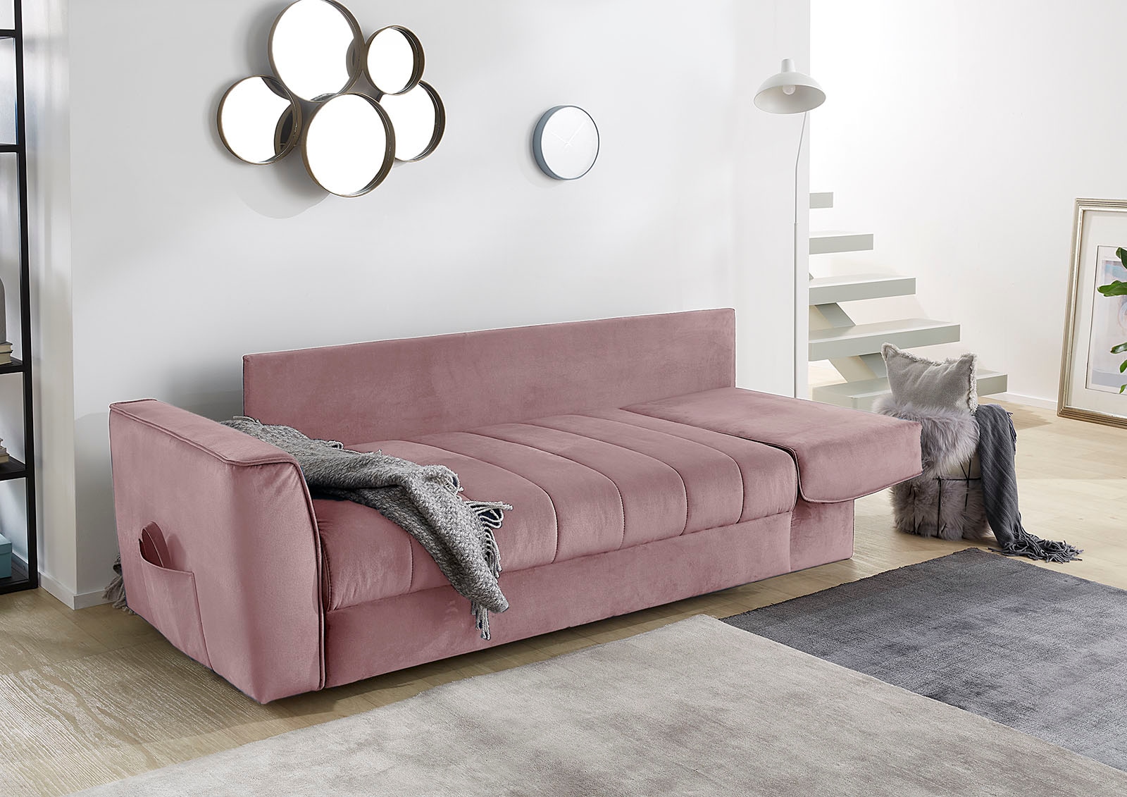 Jockenhöfer Gruppe Schlafsofa »Rick«, Platzsparendes Sofa mit Gästebettfunktion, Federkernpolsterung