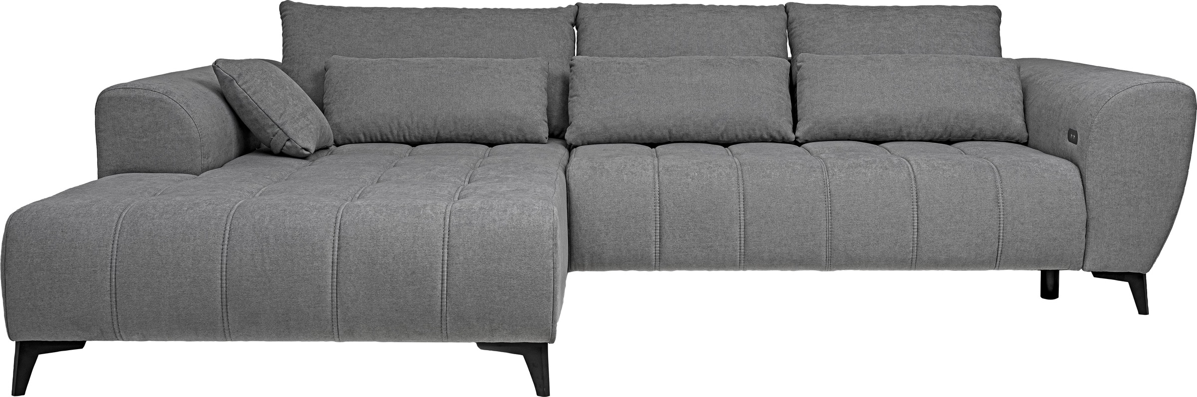 WERK2 Ecksofa "Garay, XXL-Liegefläche: elektrisch ausziehbar auf ca. 228×12 günstig online kaufen