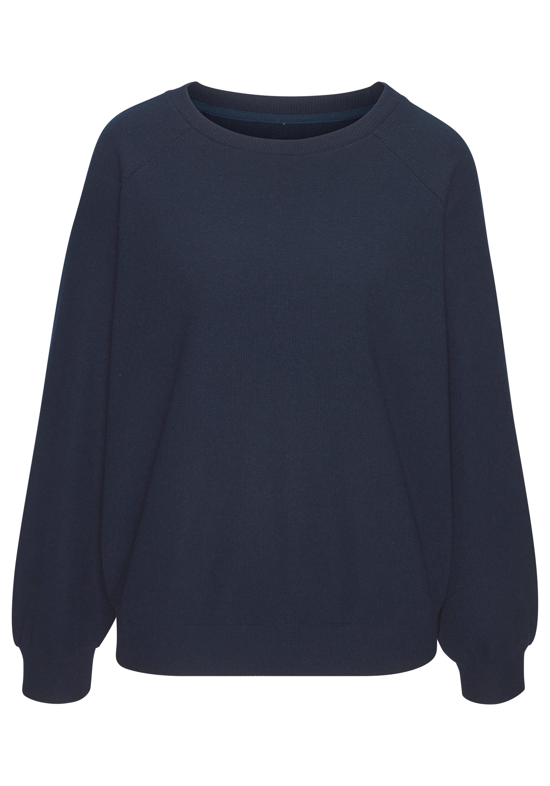 LASCANA Sweatshirt, in modischer Piqué-Optik günstig online kaufen