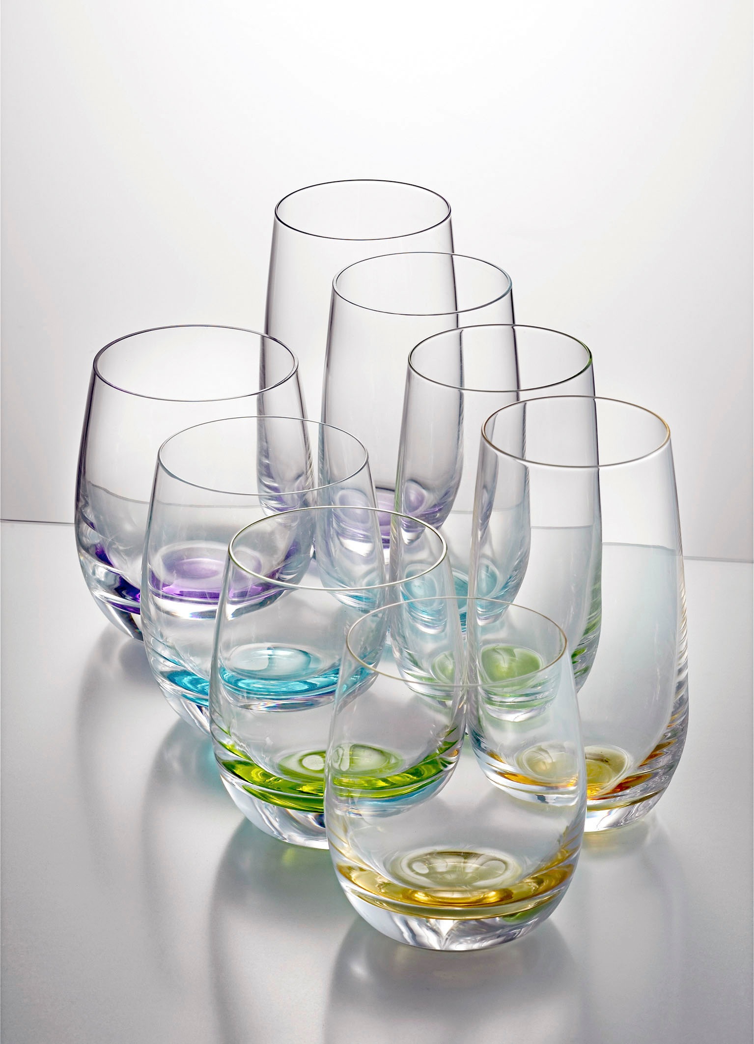 Eisch Germany Becher »JESSICA«, (Set, 4 tlg., 4 Becher), Handarbeit, farbig veredelt, Made in Germany