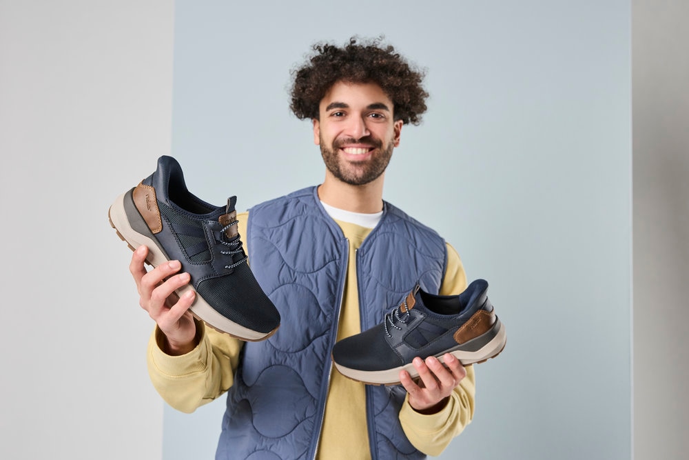 Rieker Slip-On Sneaker »Ready2GO«, Schlupfschuh, Halbschuh, Freizeitsneaker mit Gummizug für guten Sitz
