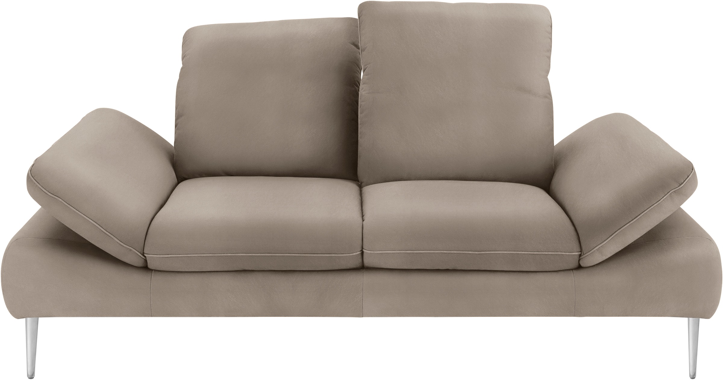 W.SCHILLIG 2,5-Sitzer »enjoy&MORE«, mit Sitztiefenverstellung, Füße silber matt, Breite 232 cm