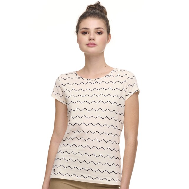 Ragwear T-Shirt »MINT ZIG ZAG«, im Zig Zag Allover-Print-Design für kaufen  | BAUR