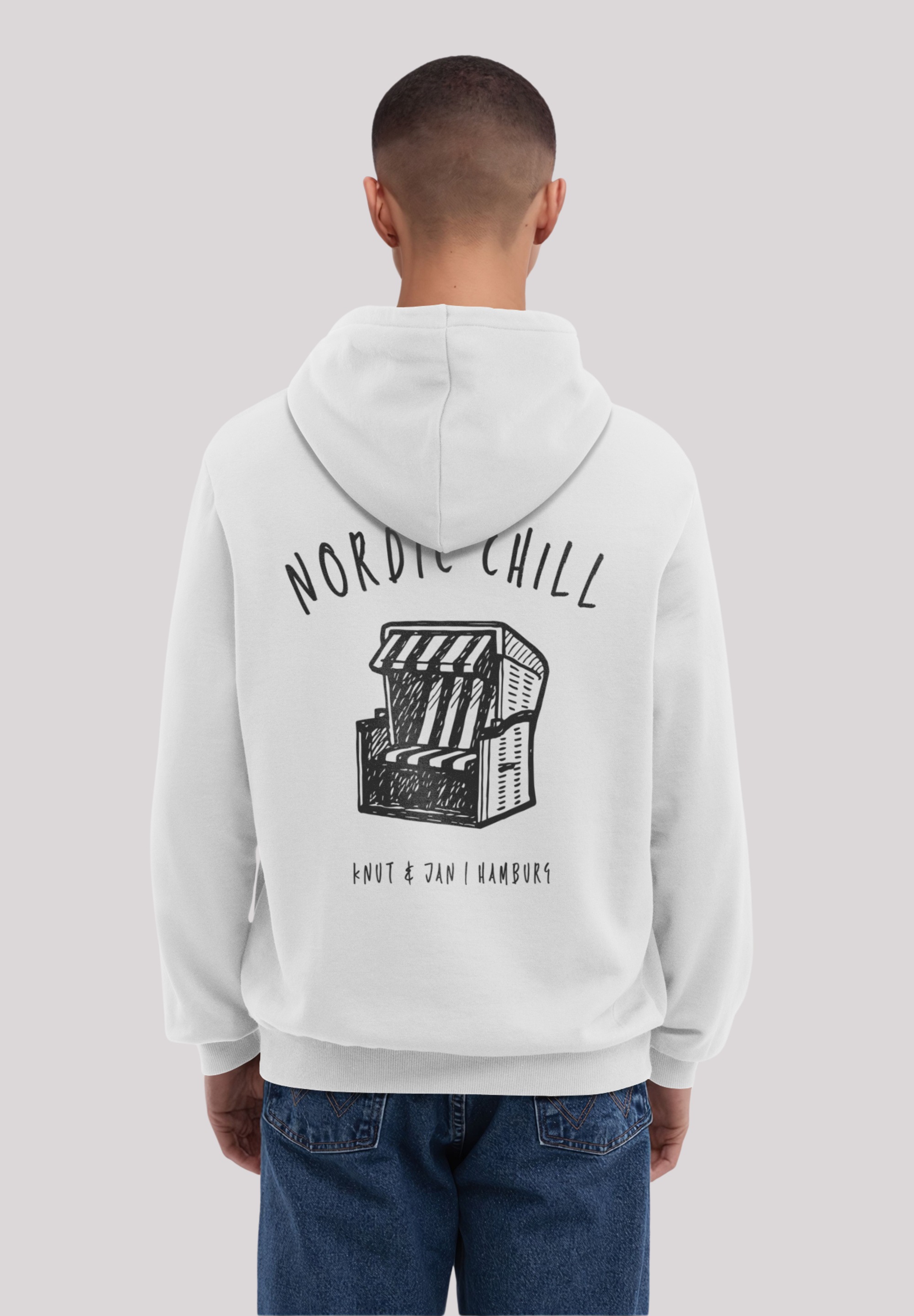 F4NT4STIC Kapuzenpullover »Knut und Jan Scribble Logo«, Osteee Kollektion, Urlaub, Ahoi Moin