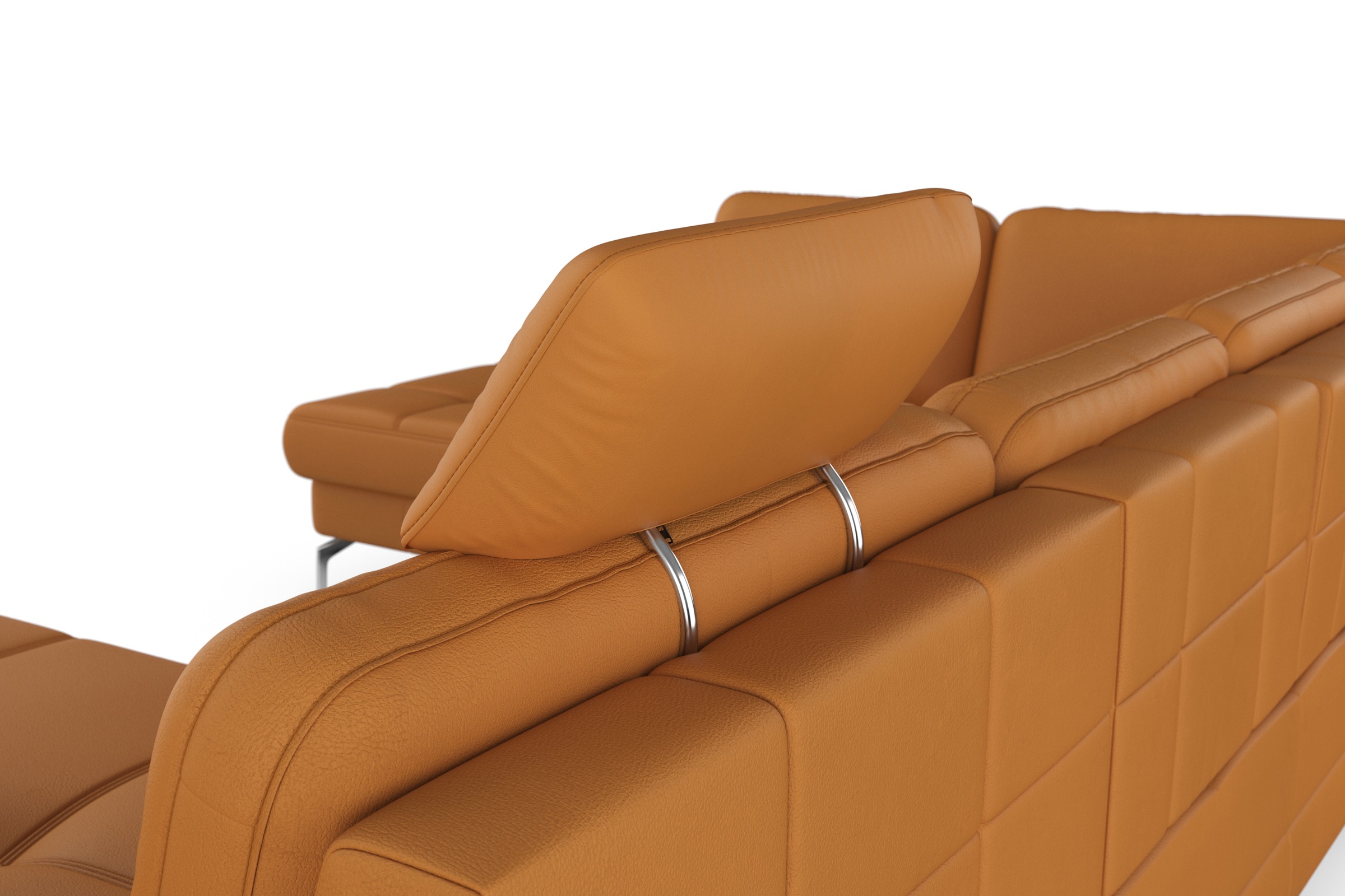 sit&more Wohnlandschaft »Bendigo U-Form«, inklusive Sitztiefenverstellung, Bodenfreiheit 15 cm, in 2 Fußfarben