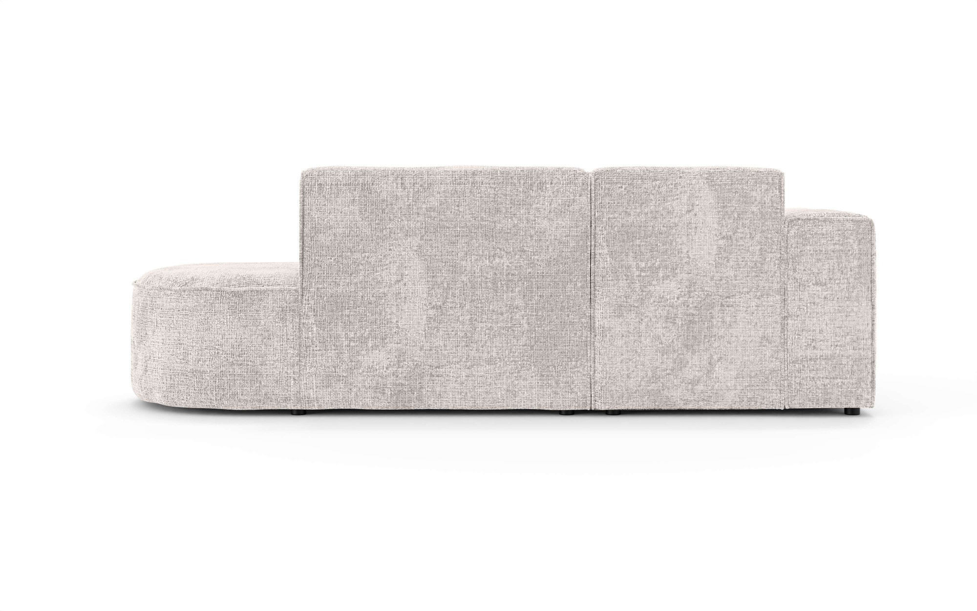 OTTO home Ecksofa »ADELLA Design-Sofa mit Recamiere rechts/links, 248/159/76 cm«, L-Form mit Wellenunterfederung, runde Form, auch in Cord