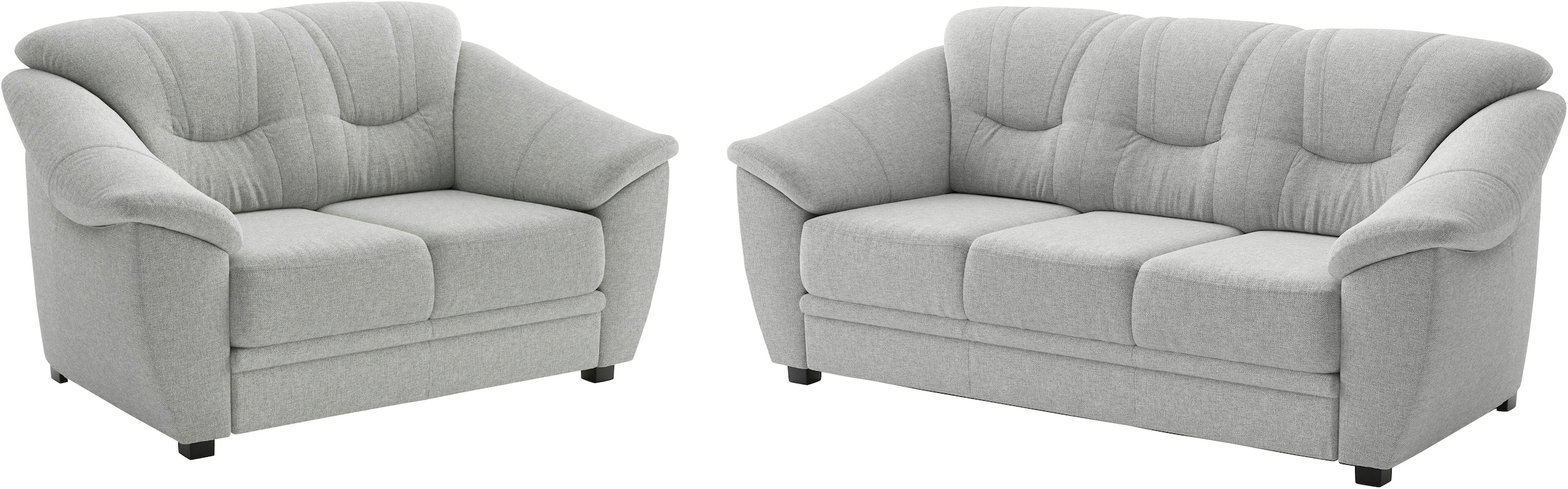 sit&more Polstergarnitur "Savona, Set: 2- & 3er-Sofa, B: 148 bzw. 198 cm, Federkern-Polsterung" 2 tlg. komfortable Sitzhöhe 46 cm, frei im Raum stellbar, stilvolles Design