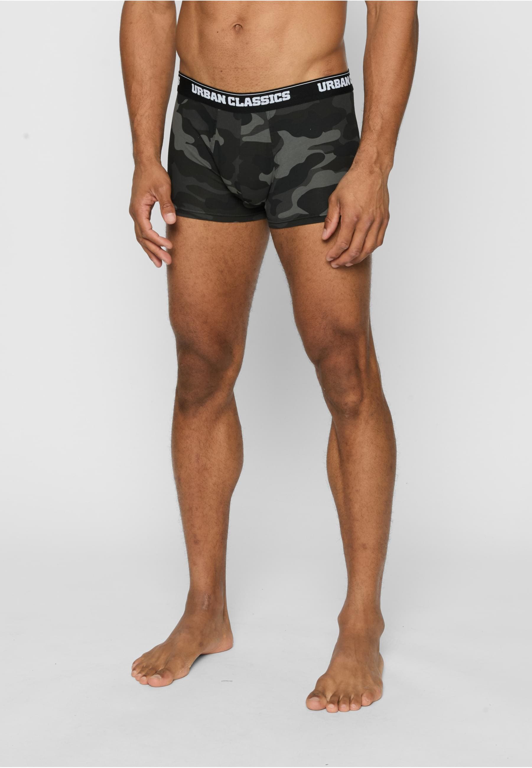URBAN CLASSICS Boxershorts »Urban Classics Herren 2-Pack Camo Boxer Shorts«, (1 St.)