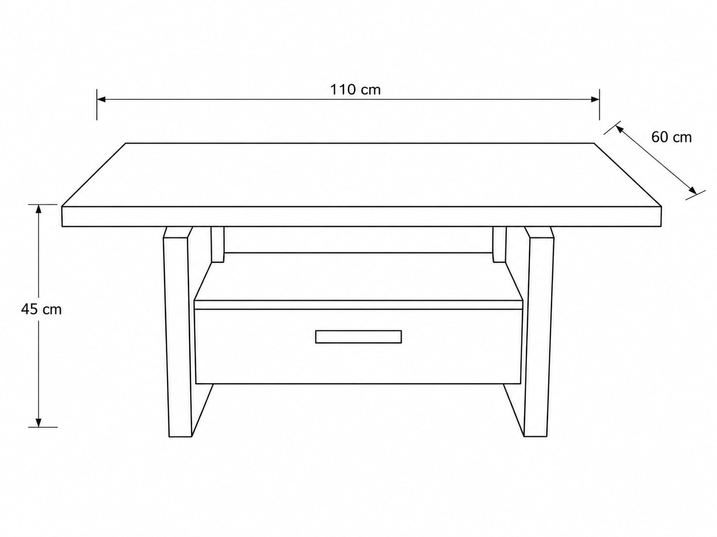 OTTO home Couchtisch »Ravenna, Kaffeetisch« Wildeiche Natur/Smoke massiv, Liftfunktion, Schublade, Ablage