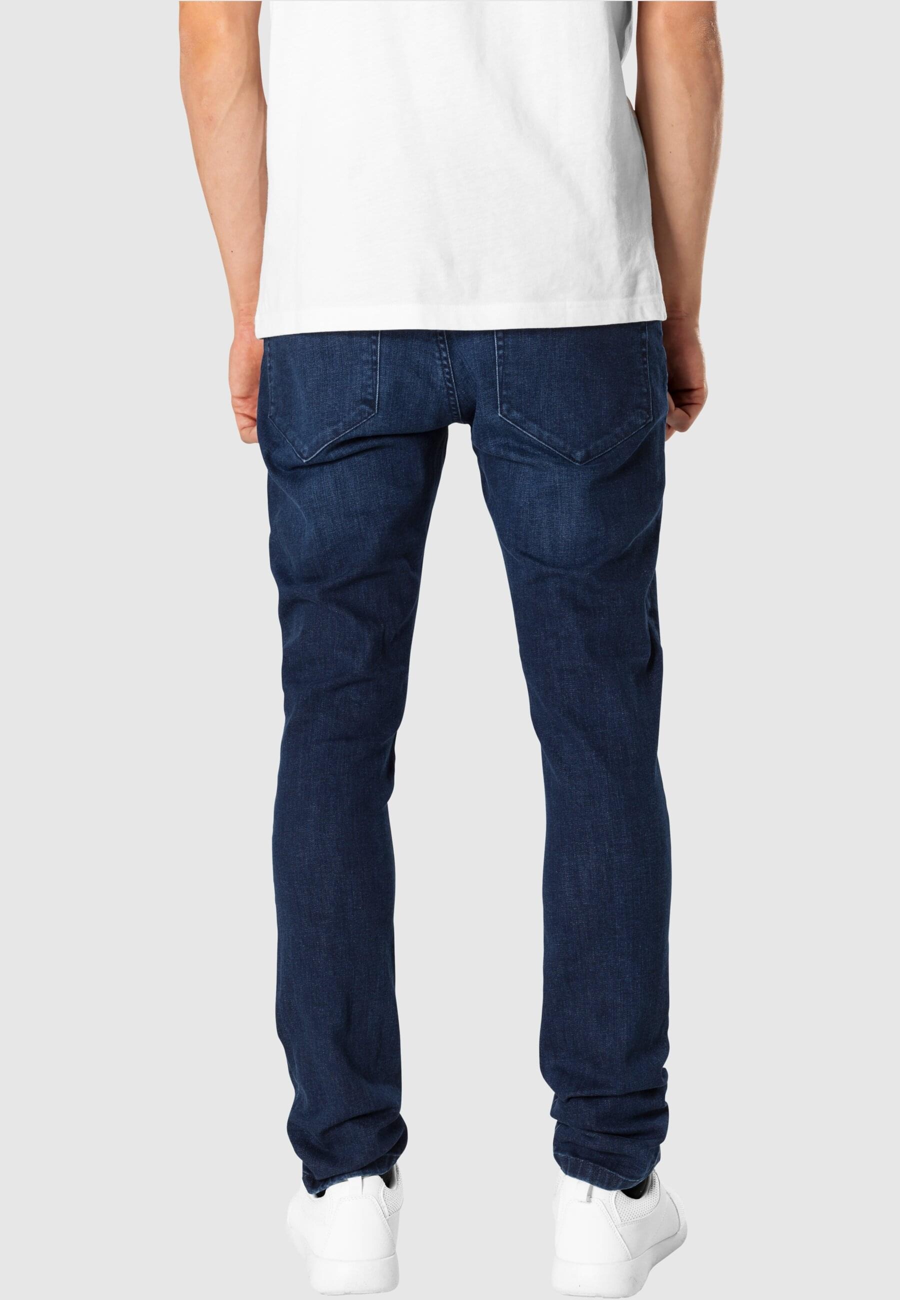 URBAN CLASSICS Bequeme Jeans »Urban Classics Herren Slim Fit Knee Cut Denim Pants«, (1 tlg.)