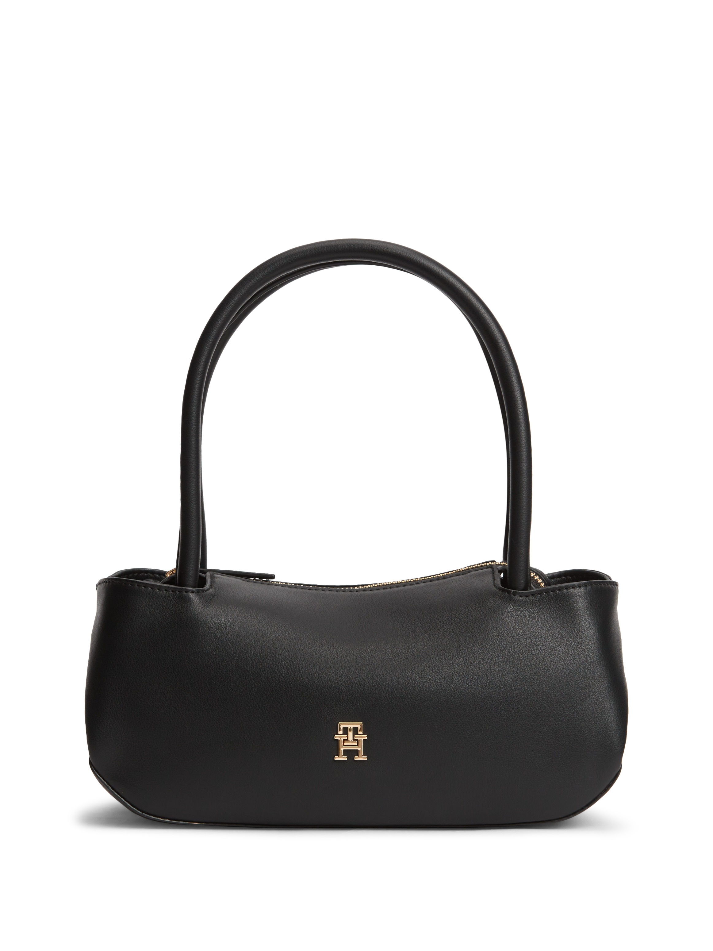 Tommy Hilfiger Henkeltasche "TH LOGOTAPE SHOULDER BAG" Damen Handtasche mit doppeltem Tragegriff