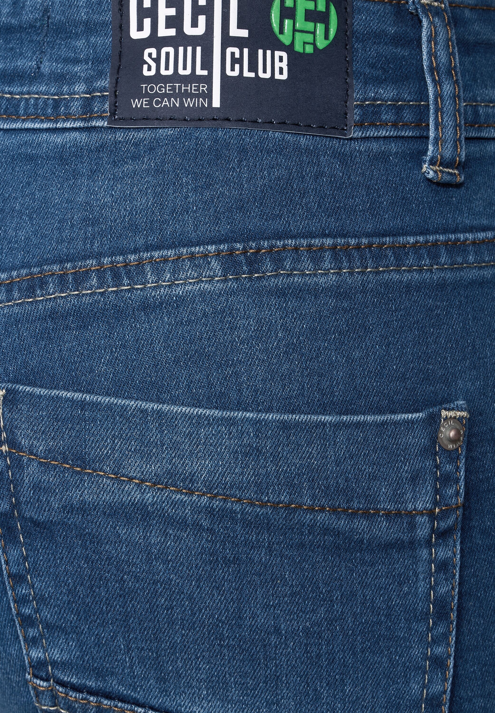 Cecil Slim-fit-Jeans, High Waist