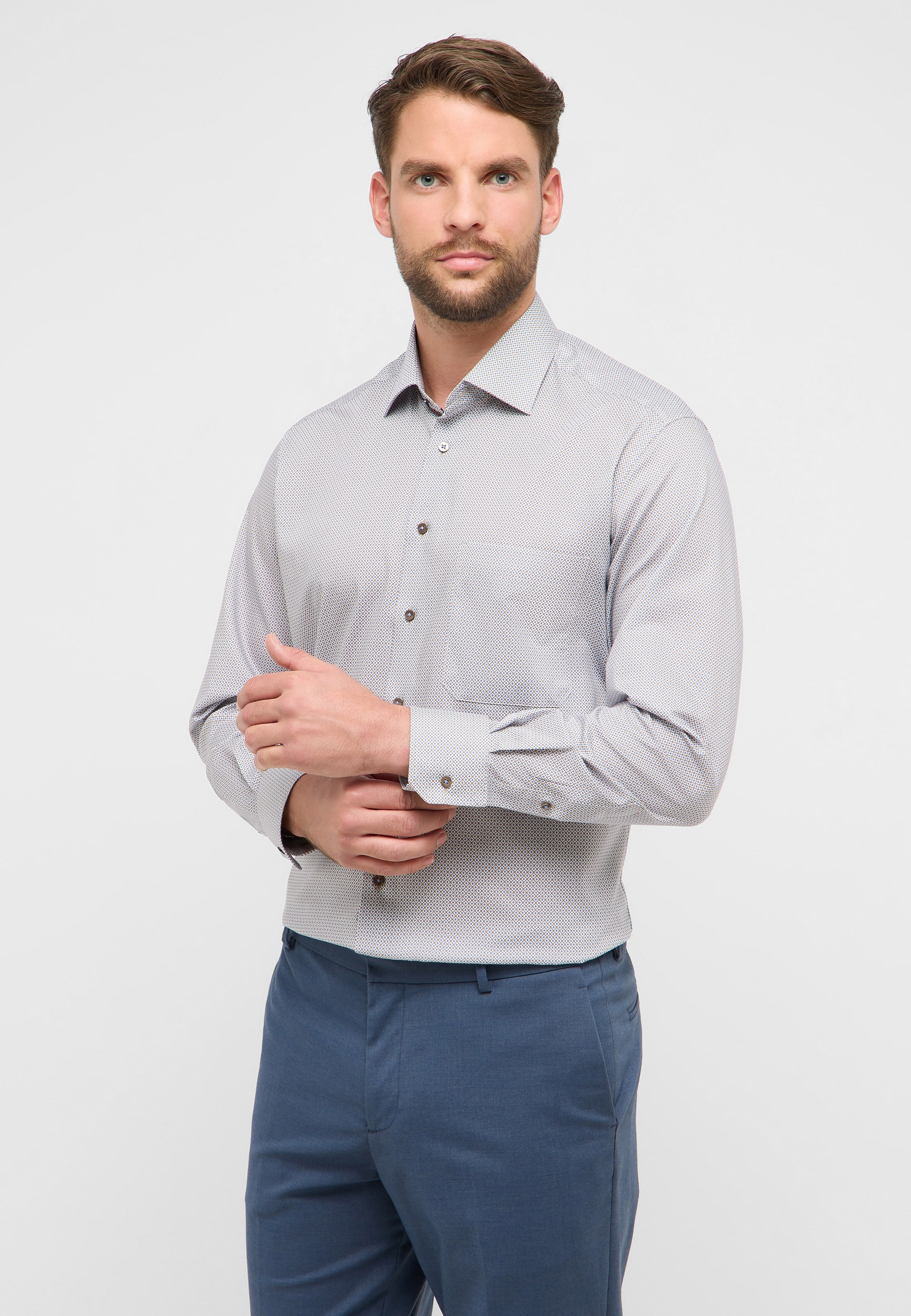 Eterna Langarmhemd "COMFORT FIT" NON IRON (bügelfrei) günstig online kaufen