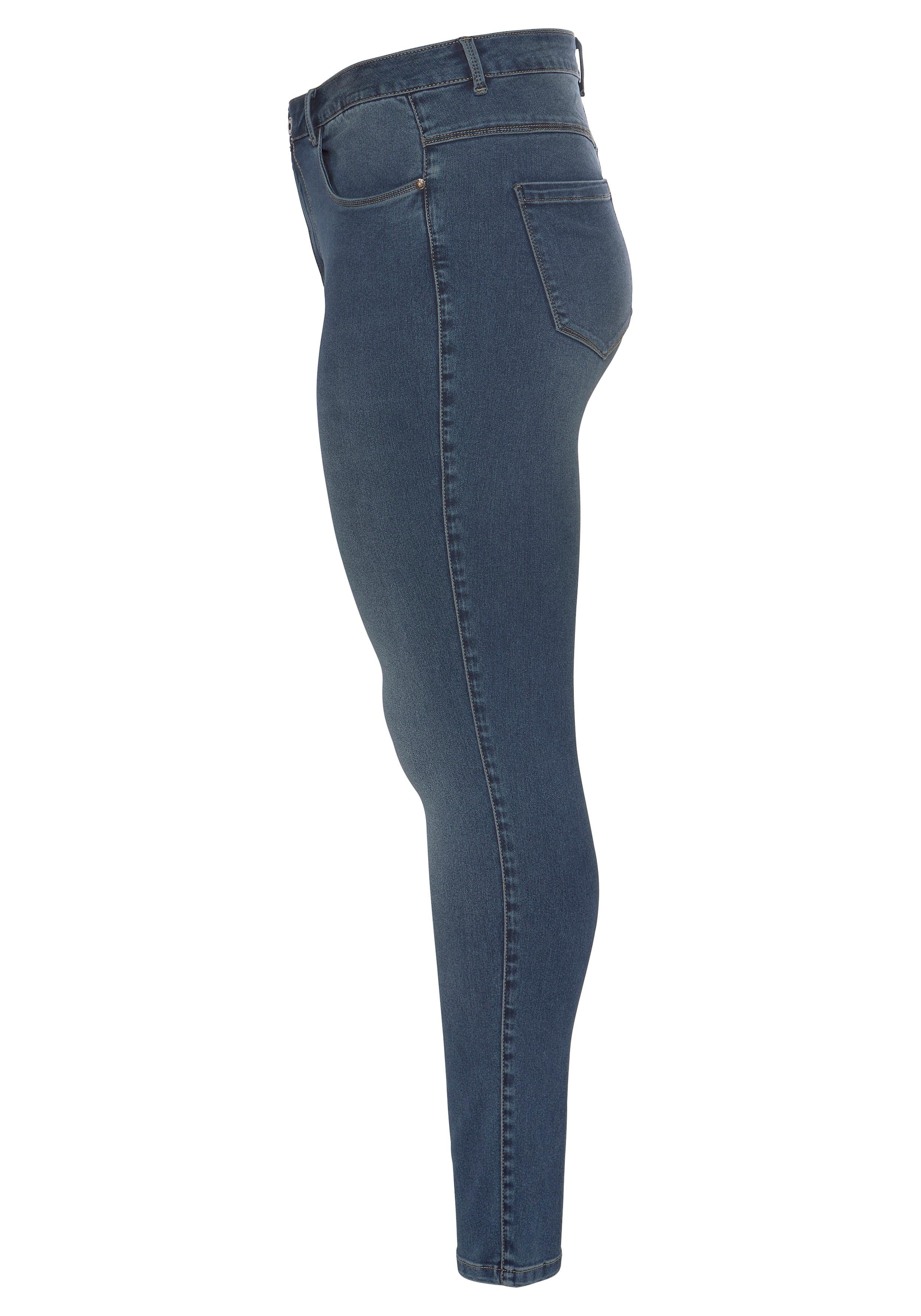 HW bestellen DNM« SK | High-waist-Jeans CARMAKOMA für BAUR »CARAUGUSTA ONLY
