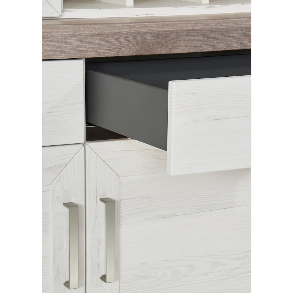 set one by Musterring Buffetschrank »york«, 2-teilig (Sideboard und Aufsatzschrank)