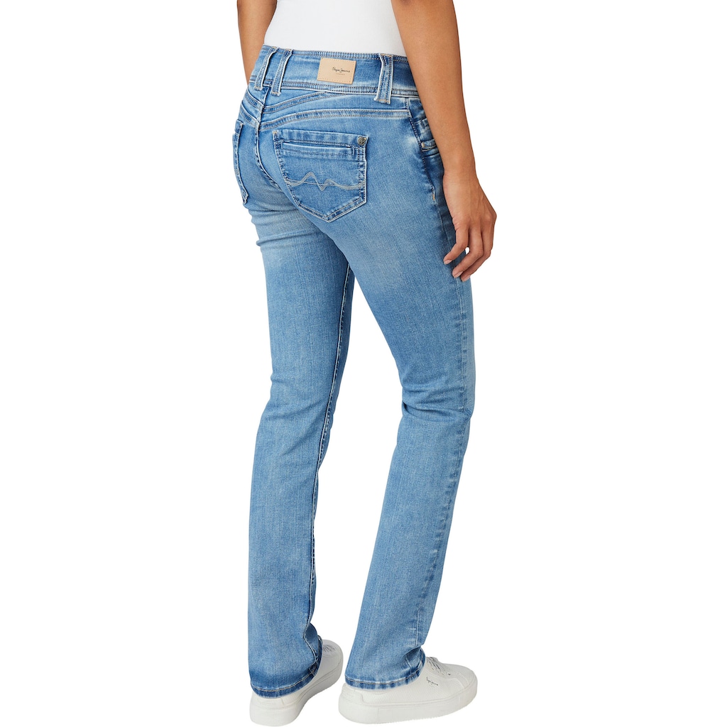 Pepe Jeans Straight-Jeans »GEN« in schöner Qualtät mit geradem Bein und Doppel-Knopf-Bund XV11419