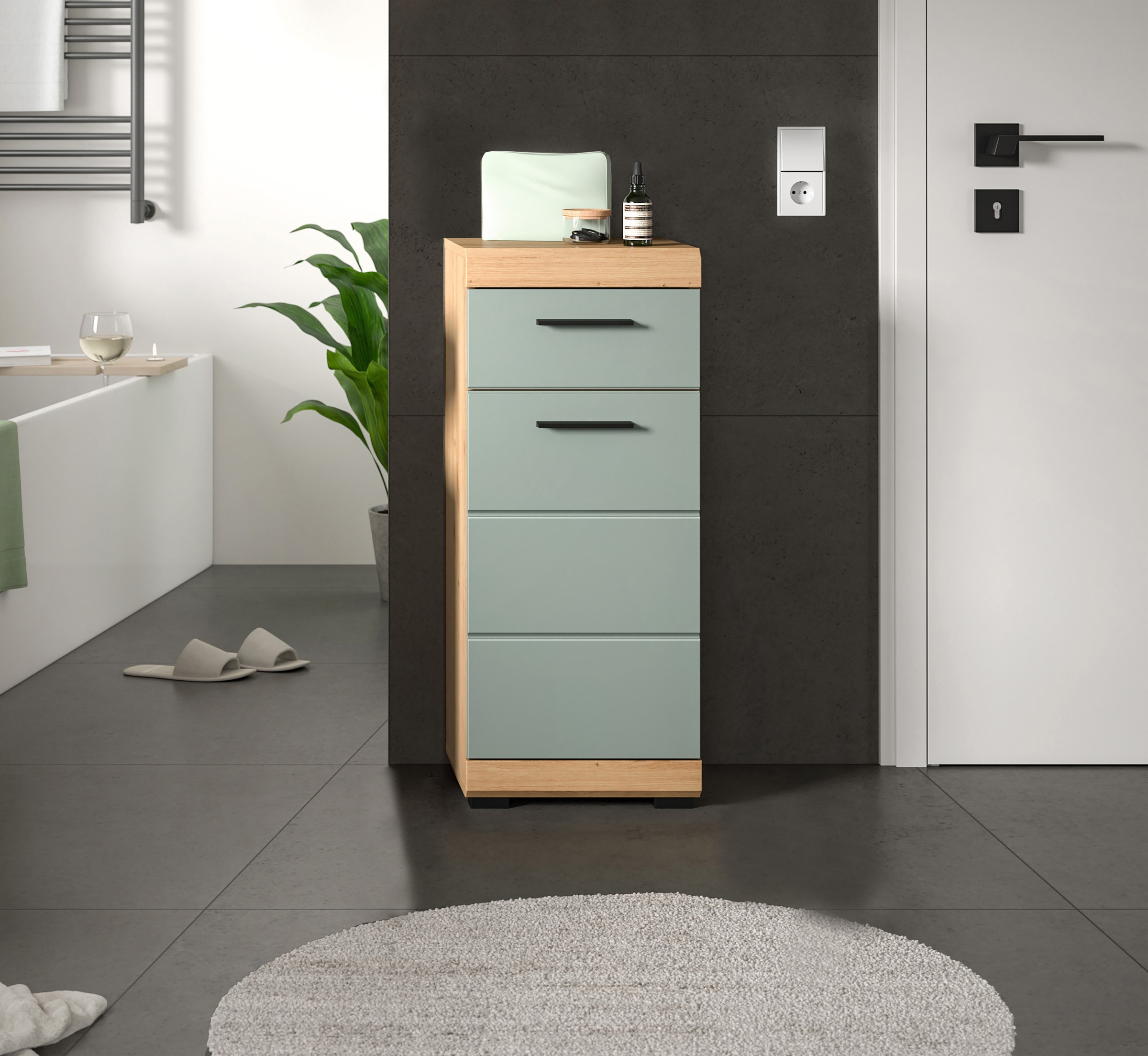 INOSIGN Unterschrank "SIENA, Breite 37cm, 1 Tür, 1 Schubkasten, 2 Fächer, M günstig online kaufen