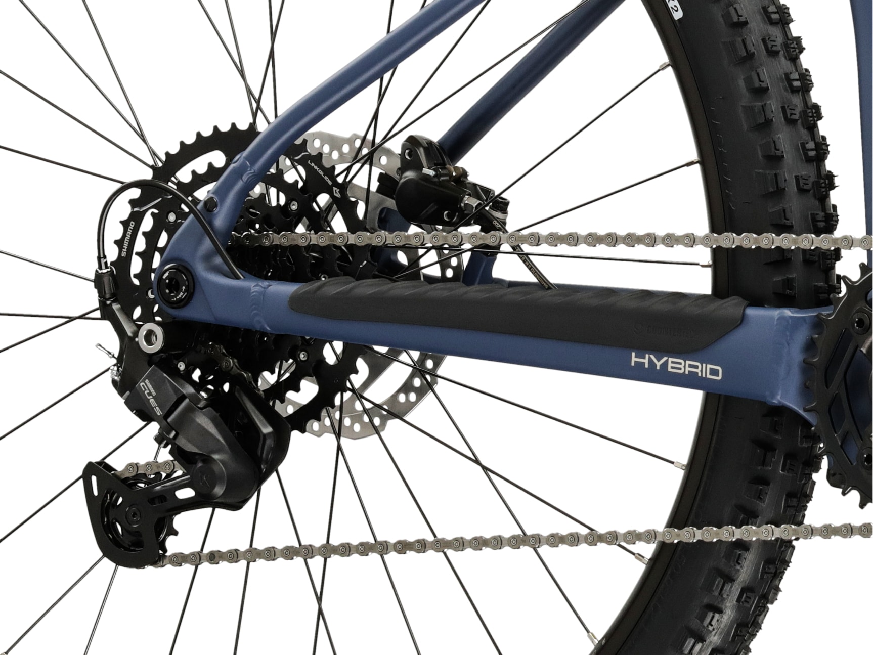Kross »Influx Hybrid 1.0 20Ah/720Wh 29 Zoll blau 9 Gänge 2026« 9 Gang Shimano CUES U4000 Schaltwerk Kettenschaltung Mittelmotor 250 W