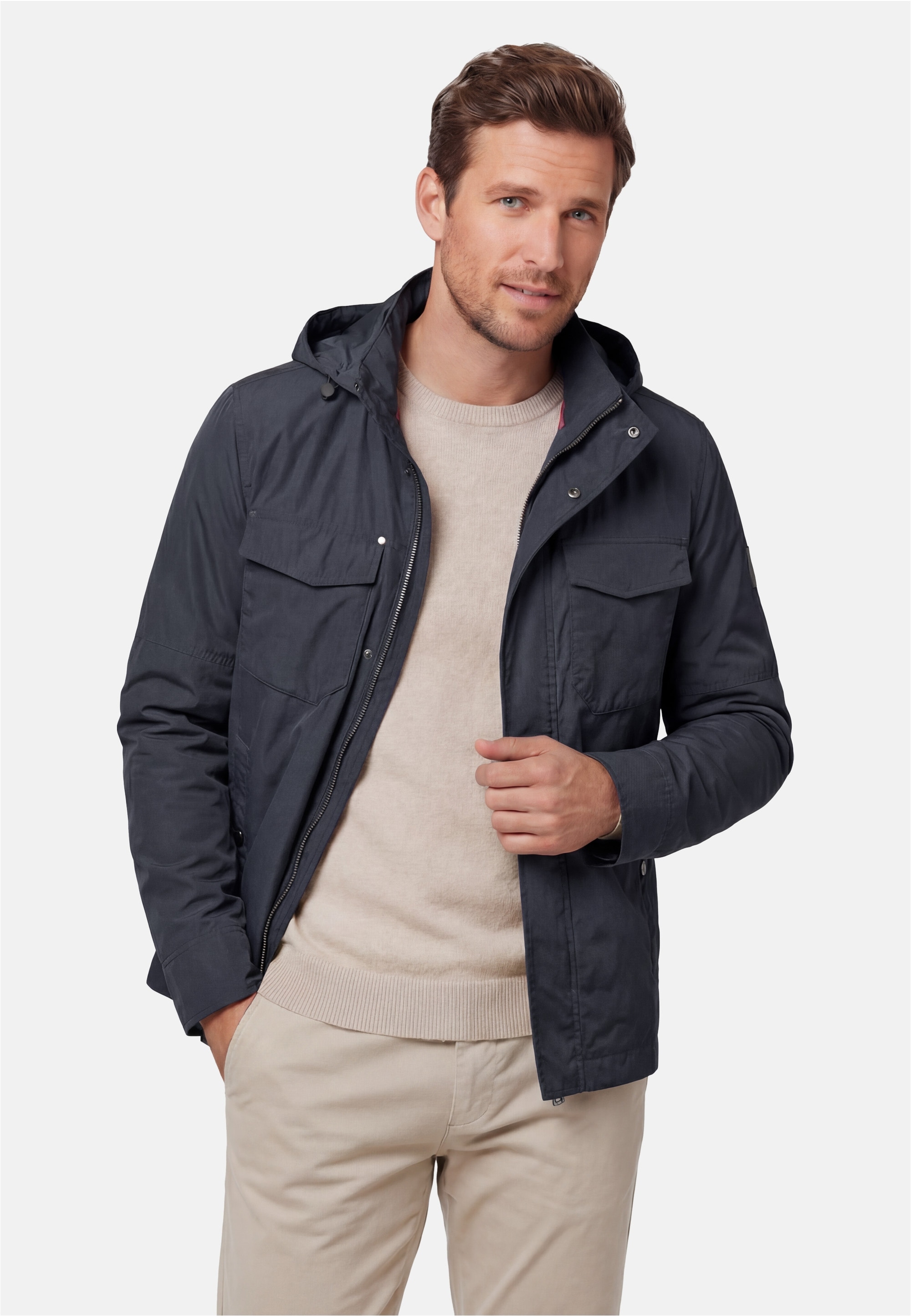 New Canadian Outdoorjacke 1 Stk. tlg. mit Kapuze und verstellbarem Kragen