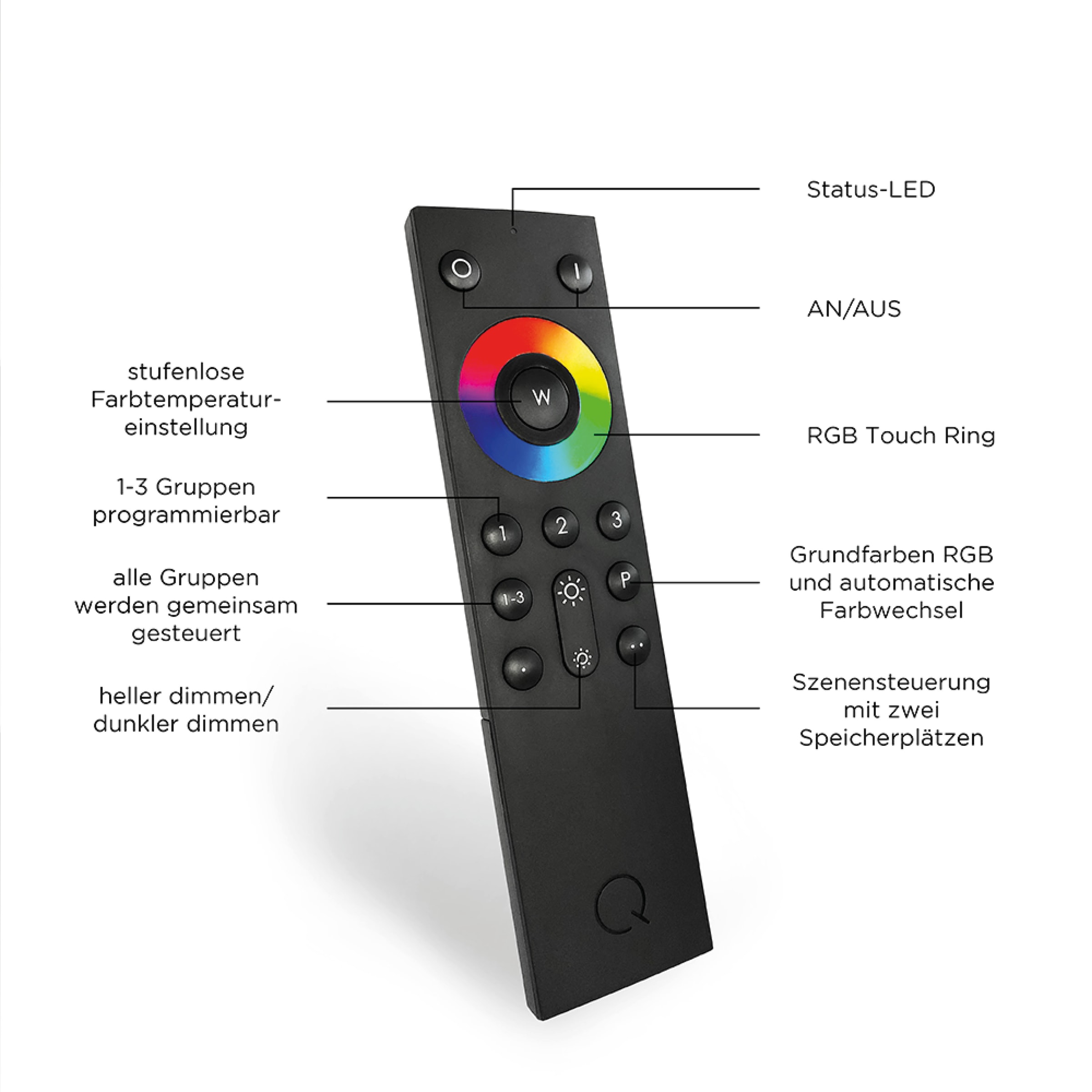 Neuhaus Q SMART HOME LIGHTS LED Pendelleuchte »Q-VITO« LED-Board 1 Stk. warmweiß - kaltweiß